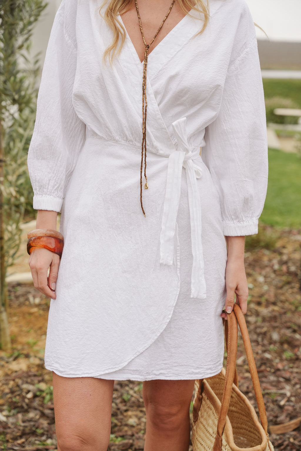 Ember Cotton Wrap Dress