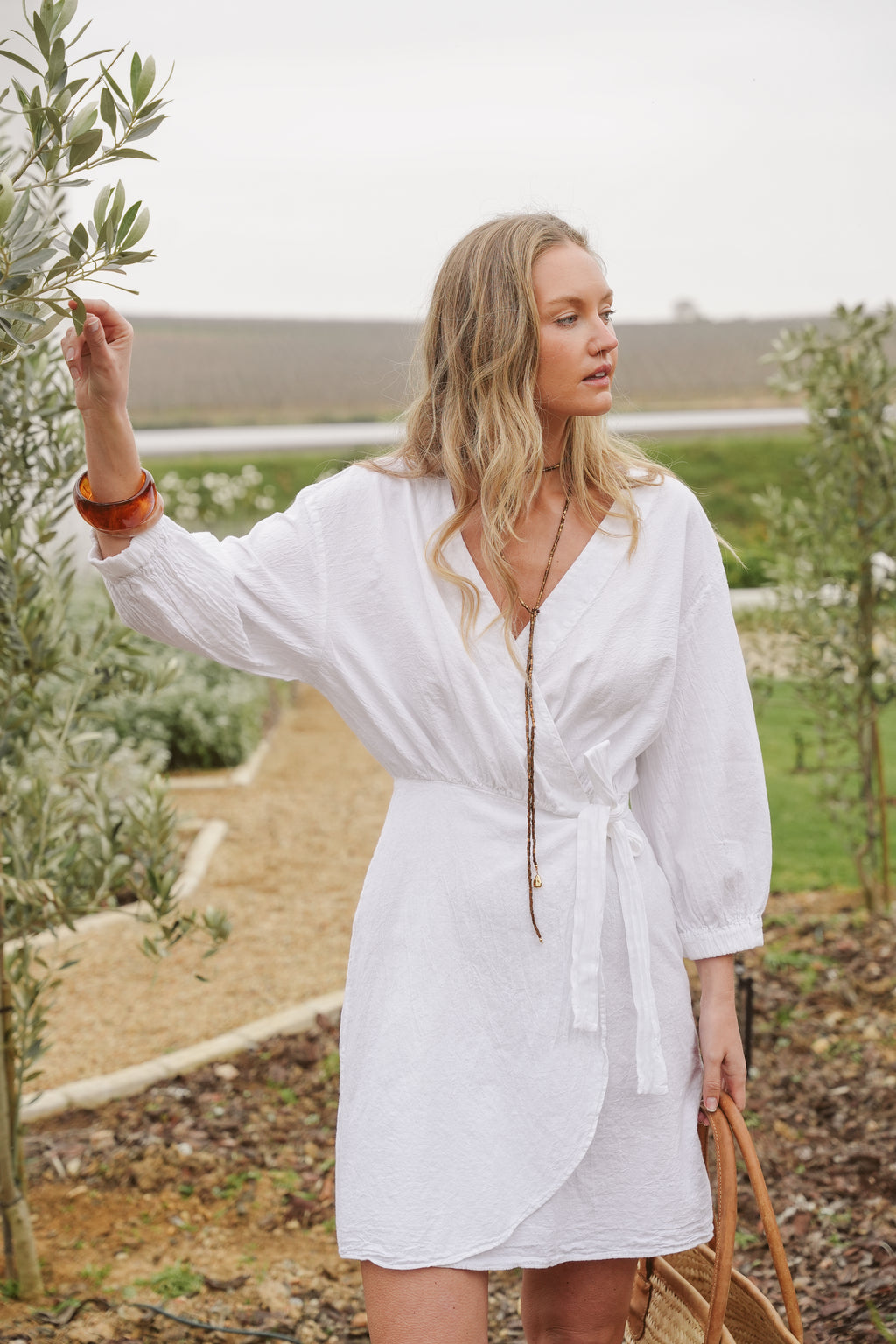 Ember Cotton Wrap Dress