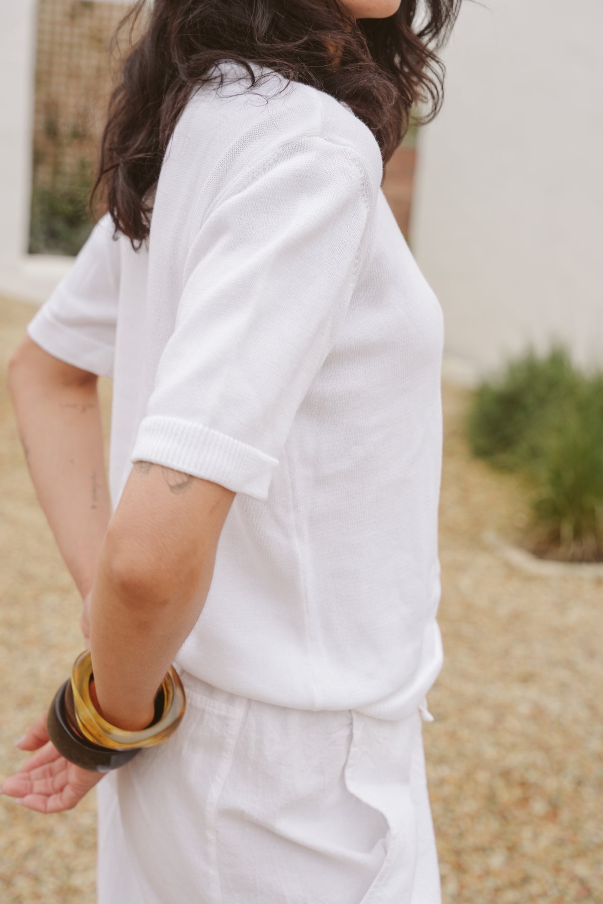 Marina Cotton Knit T-Shirt