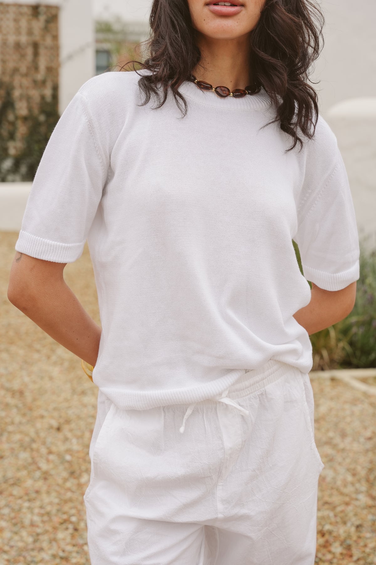 Marina Cotton Knit T-Shirt