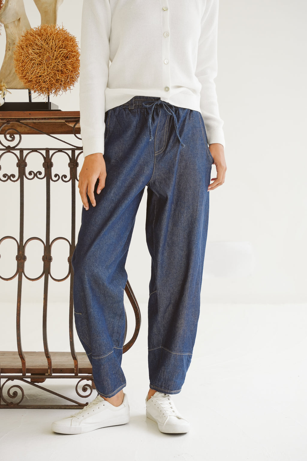 Jo Denim Barrel Pants