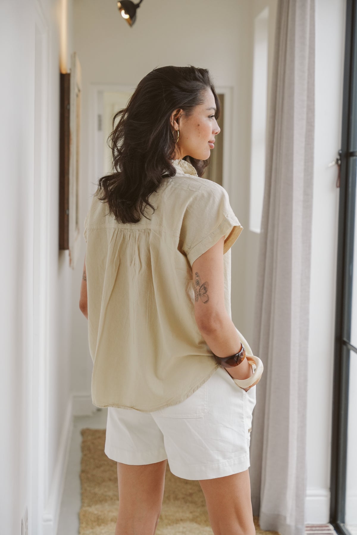 Coralie Cotton Frilly Blouse