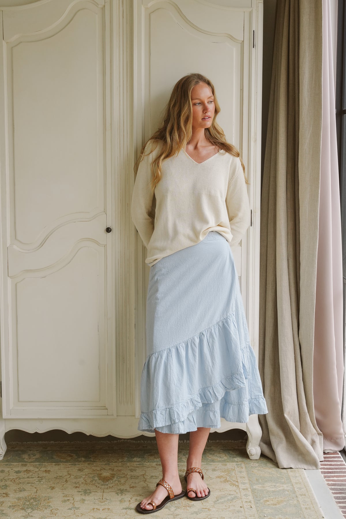 Barcelona Cotton Wrap Skirt