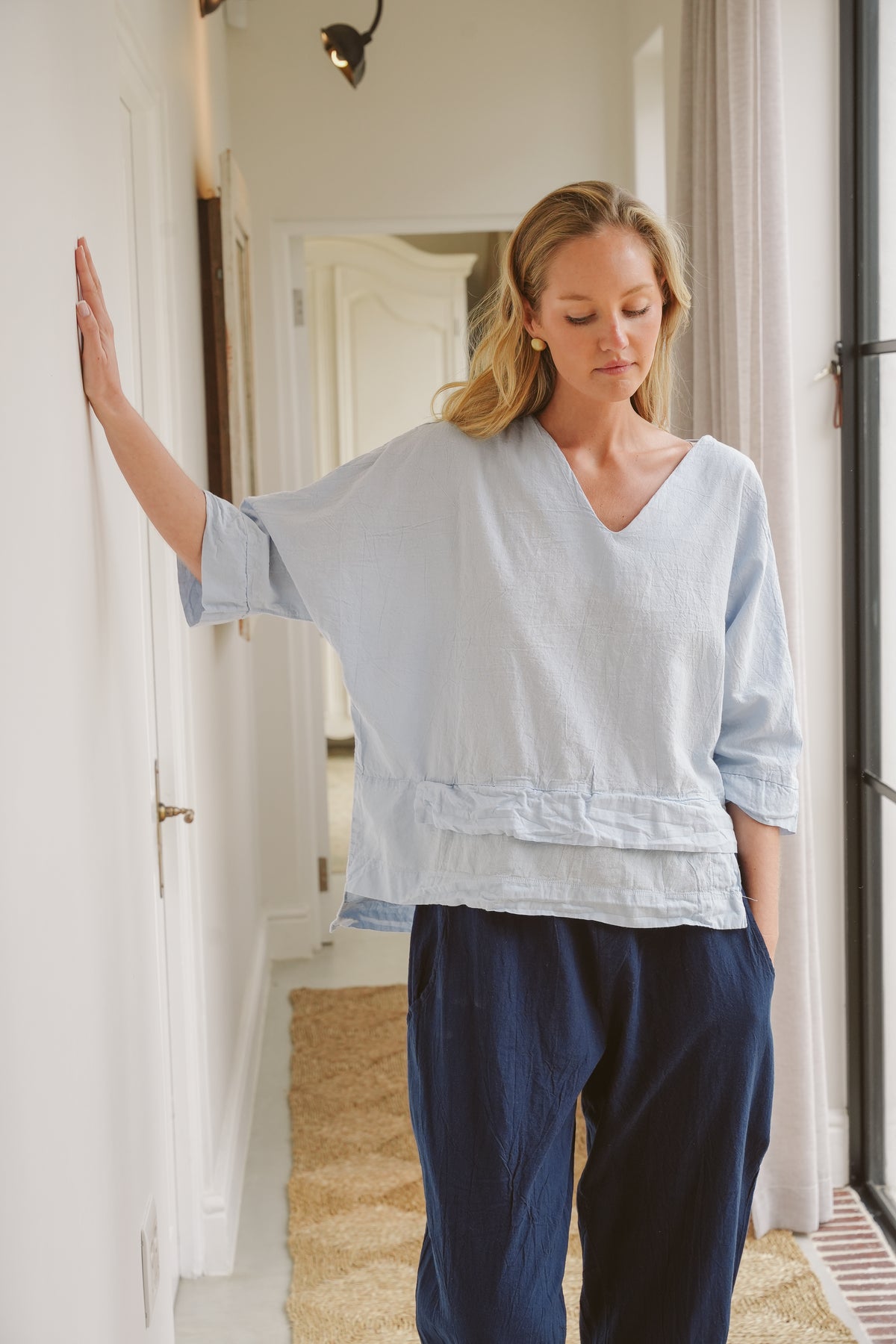 Bee Cotton Tiered Top