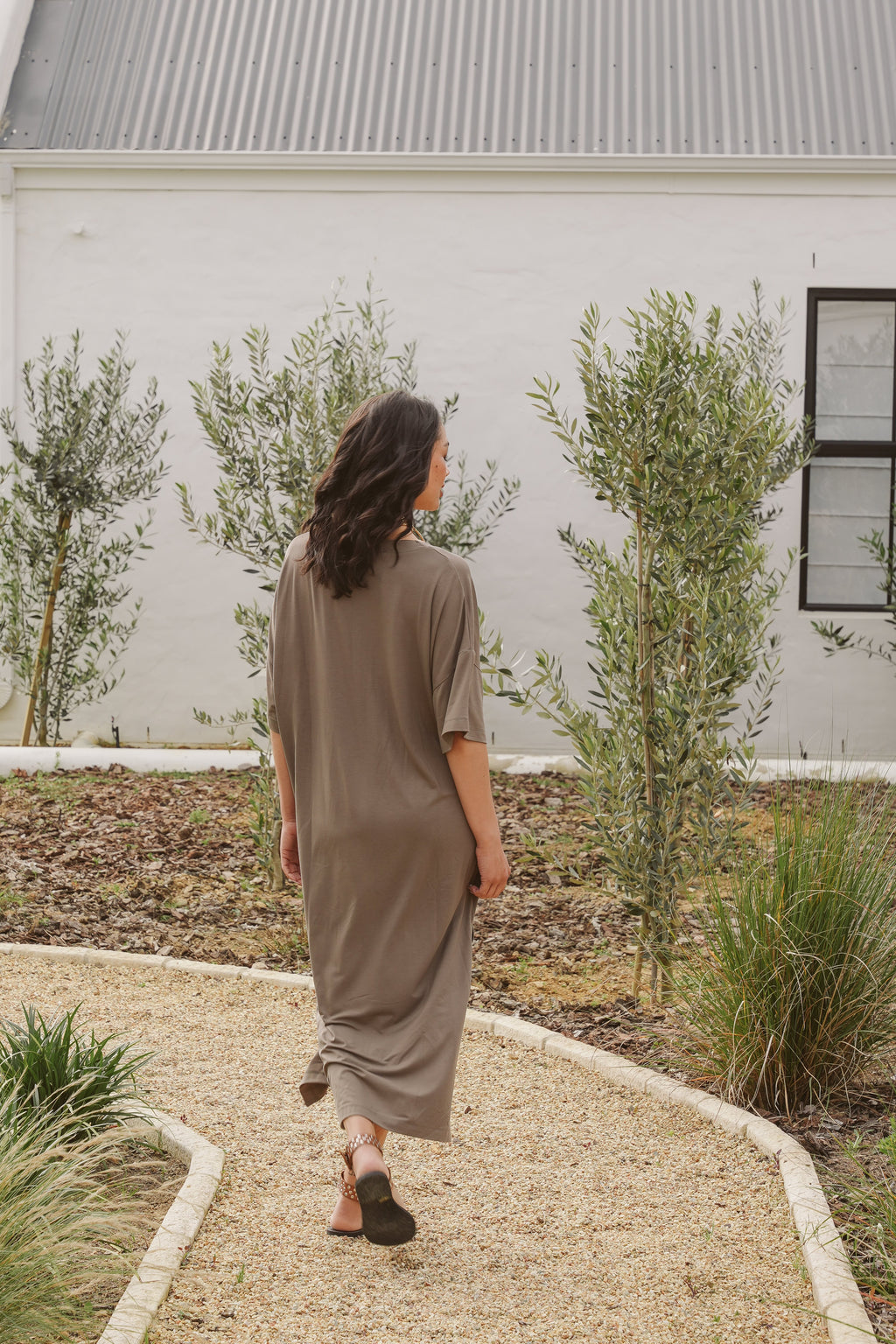 Angie Bamboo V-Neck Dress