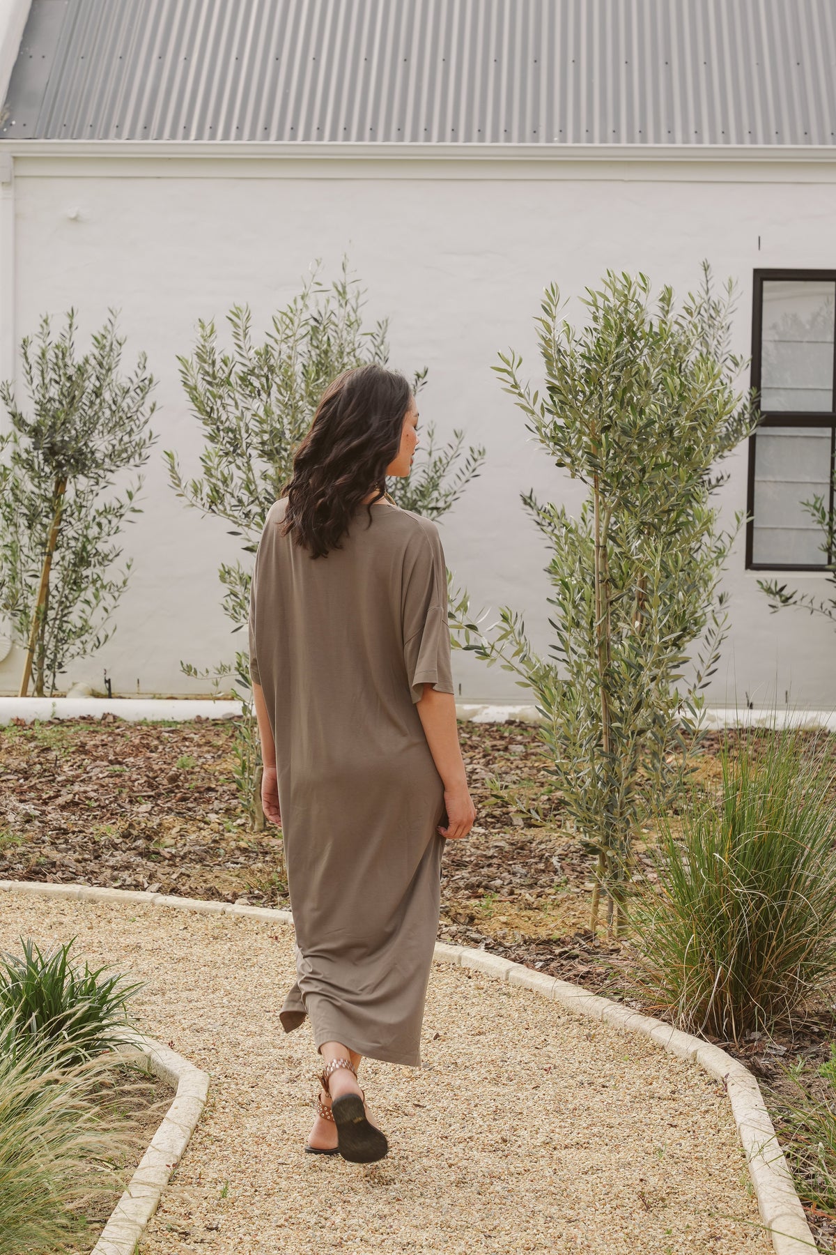 Angie Bamboo V-Neck Dress
