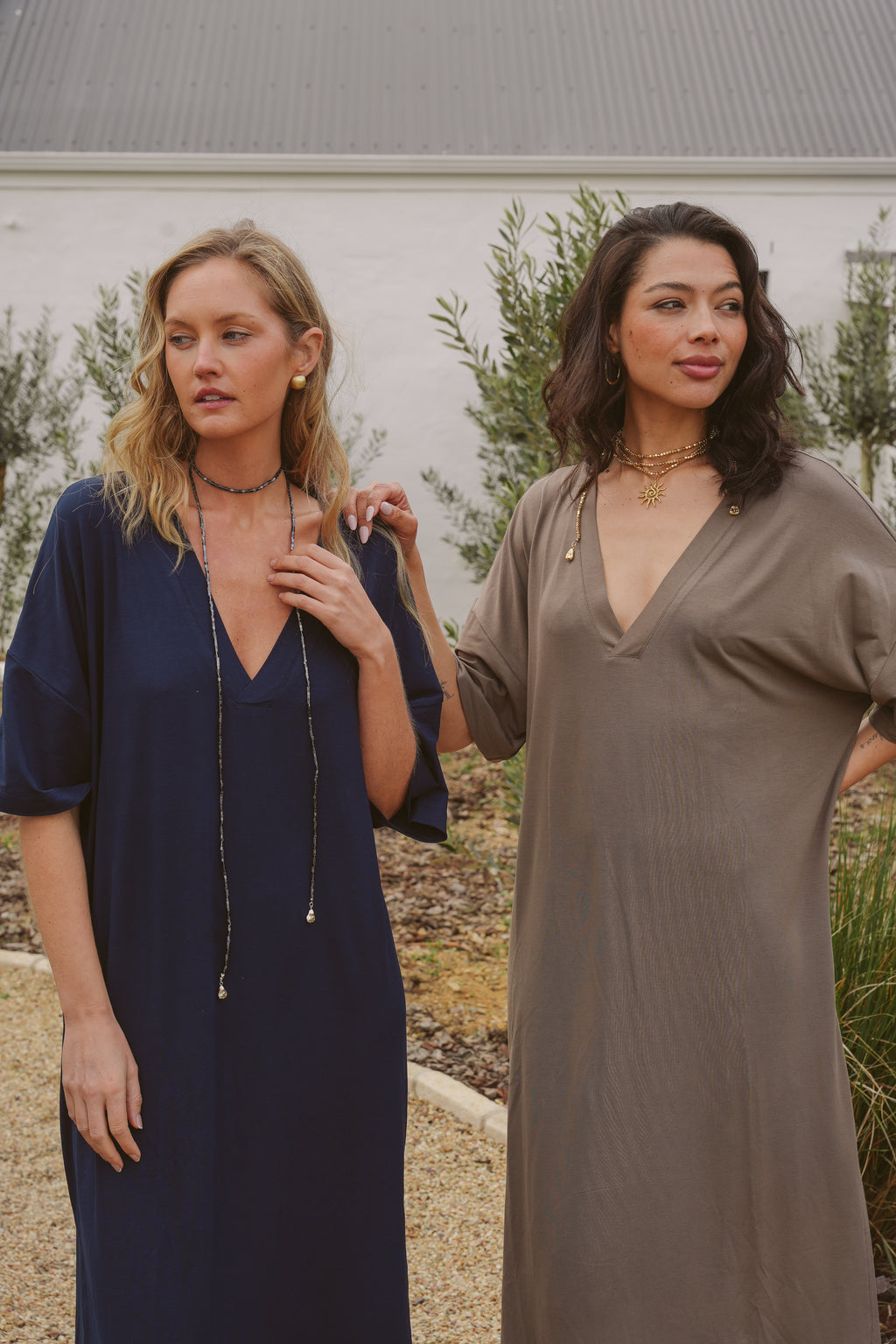 Angie Bamboo V-Neck Dress