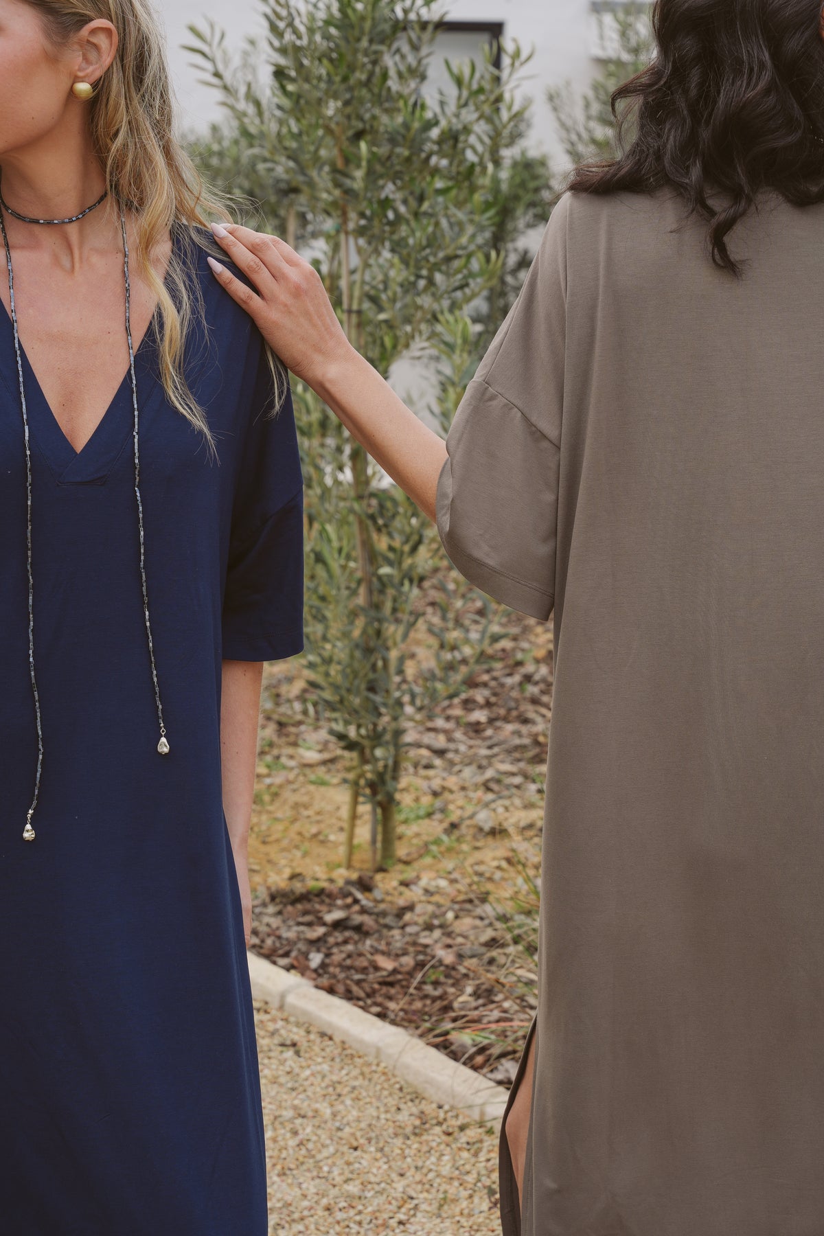 Angie Bamboo V-Neck Dress