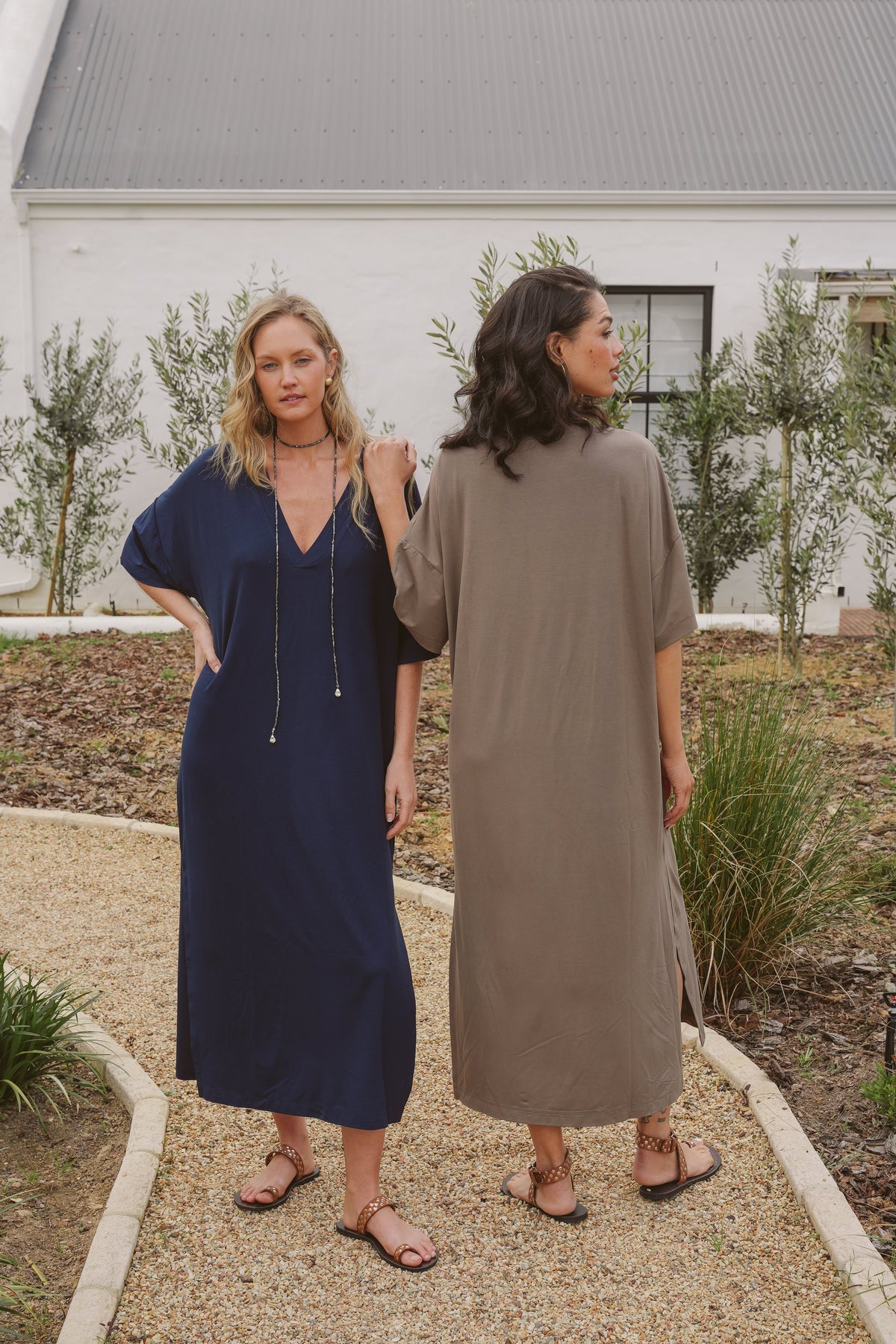 Angie Bamboo V-Neck Dress