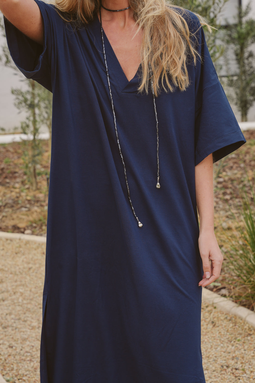 Angie Bamboo V-Neck Dress