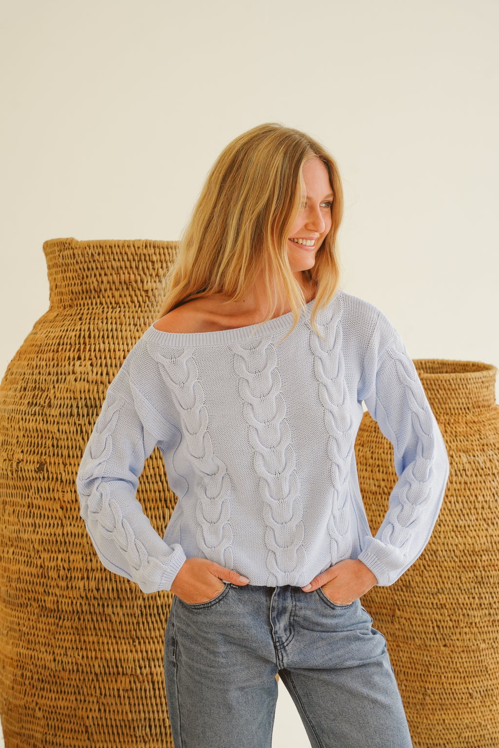 Avery Cotton Cable Knit