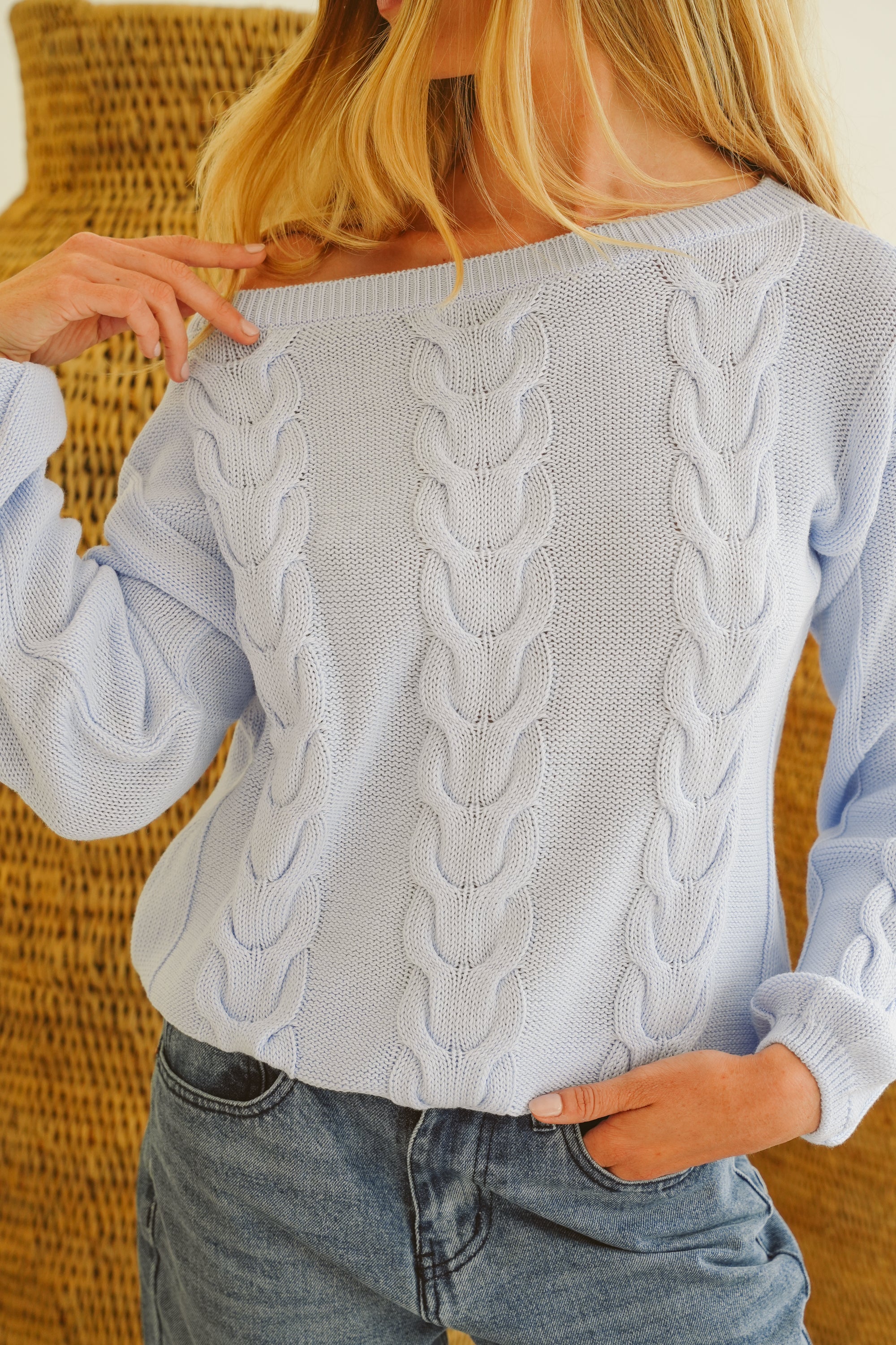 Avery Cotton Cable Knit