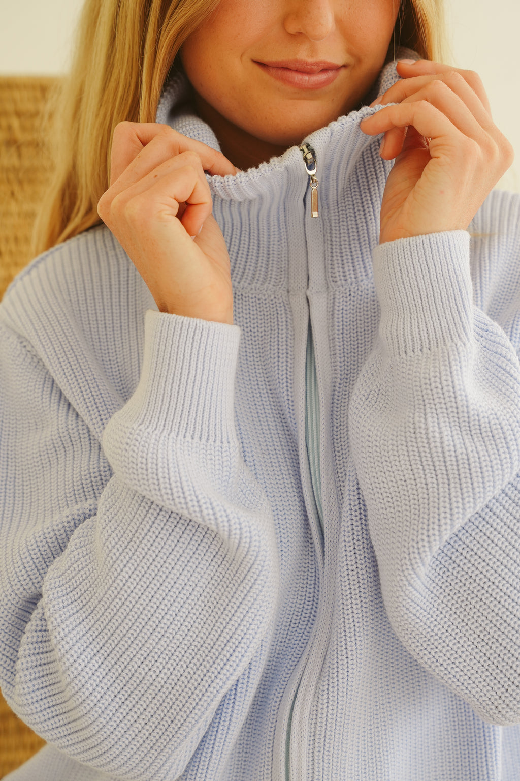 Chiara Cotton Zip-Through Knit