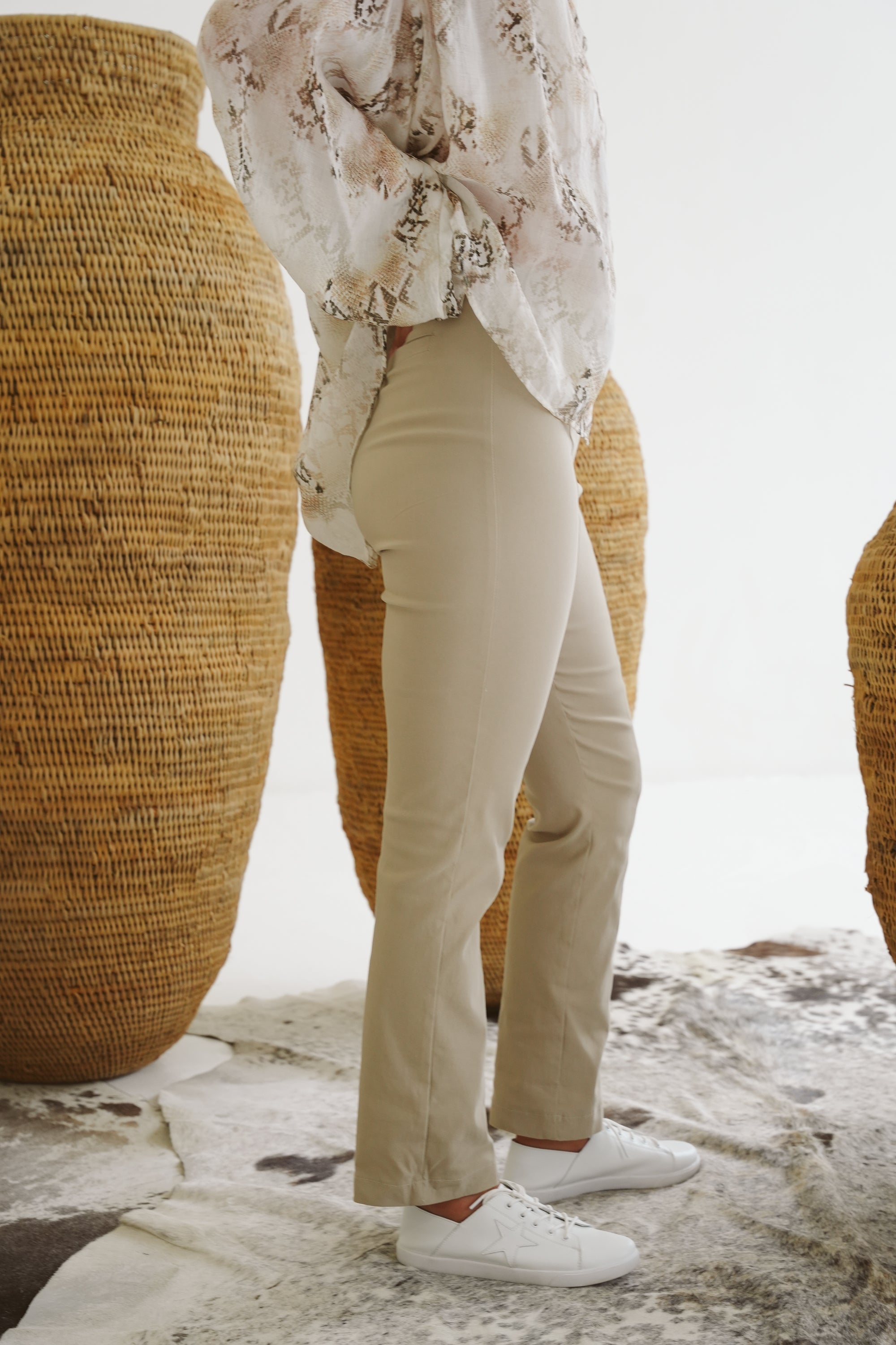 Charlotte Bengaline Kick-Flare Pants