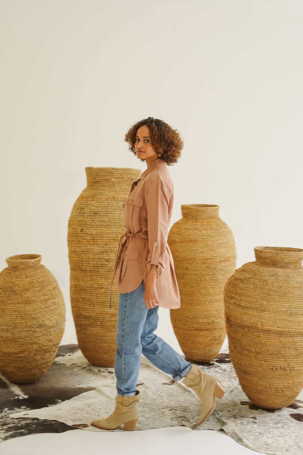 Safari Linen Utility Jacket