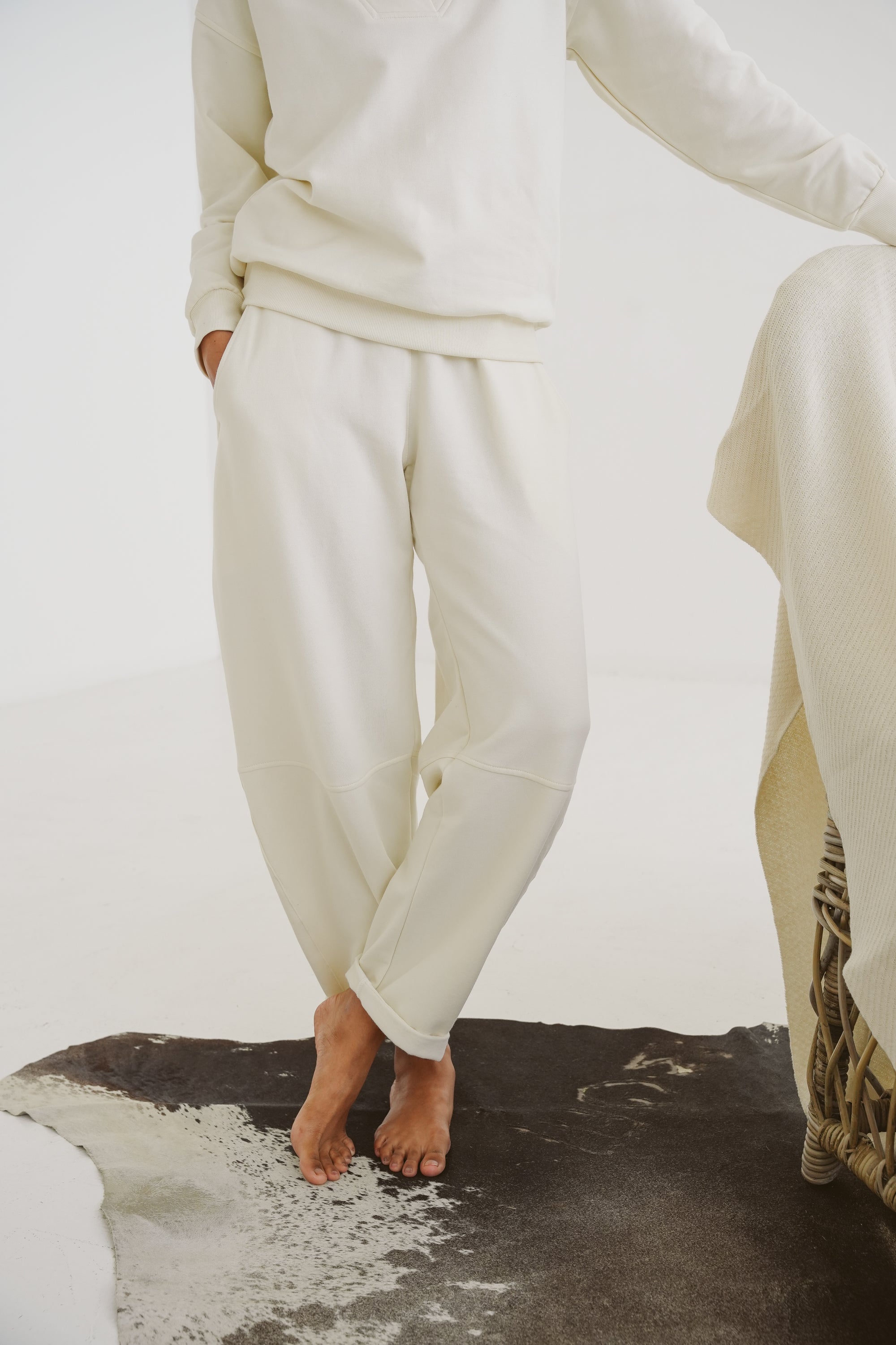 Alina Modal Fleece Barrel Pant