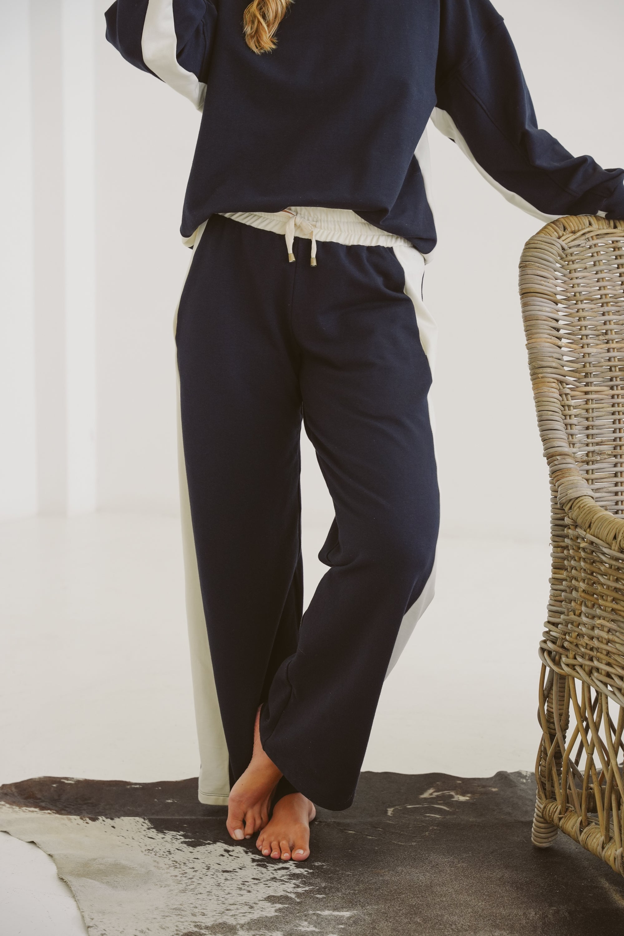 Skye Modal Fleece Wide-Leg Pant