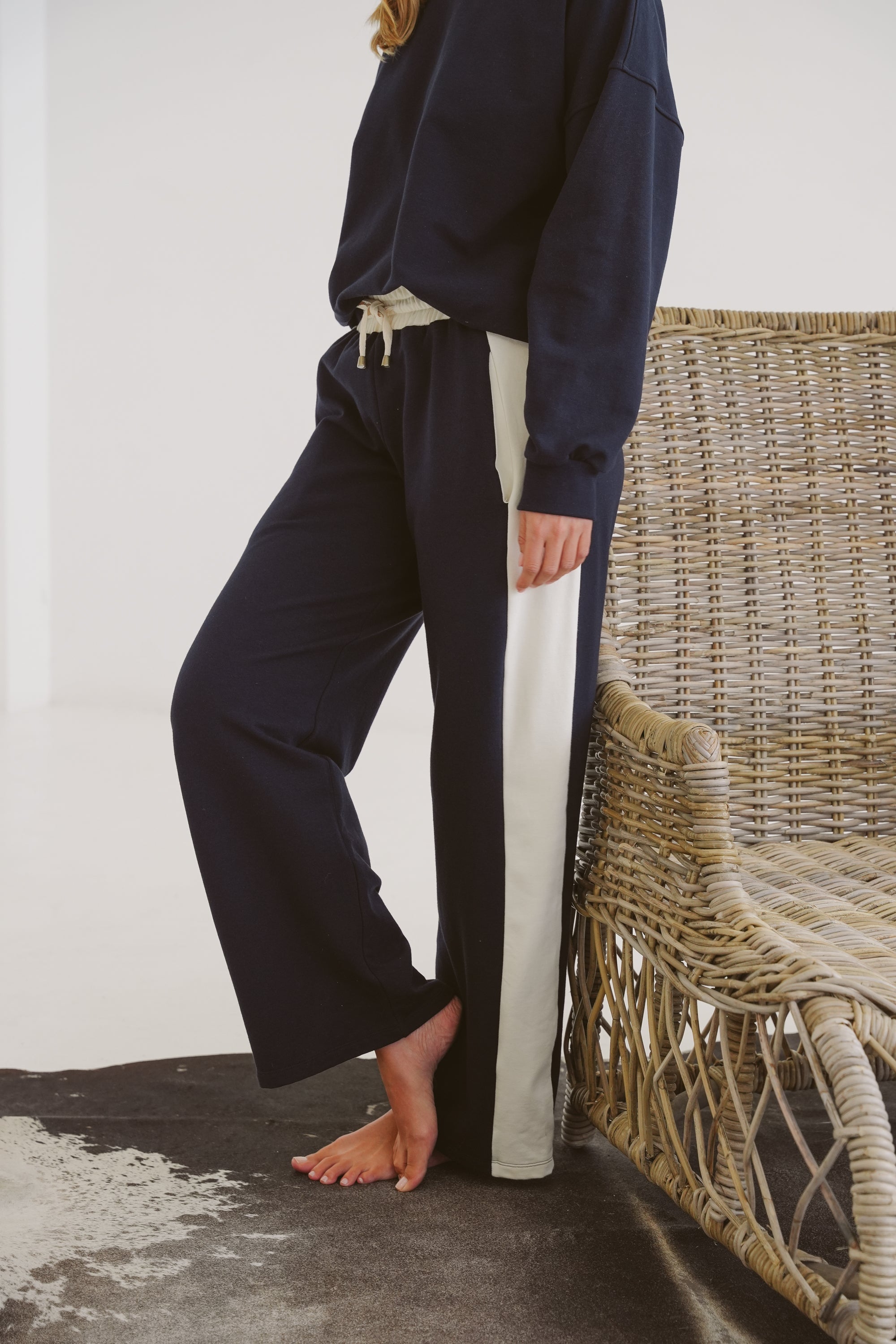 Skye Modal Fleece Wide-Leg Pant