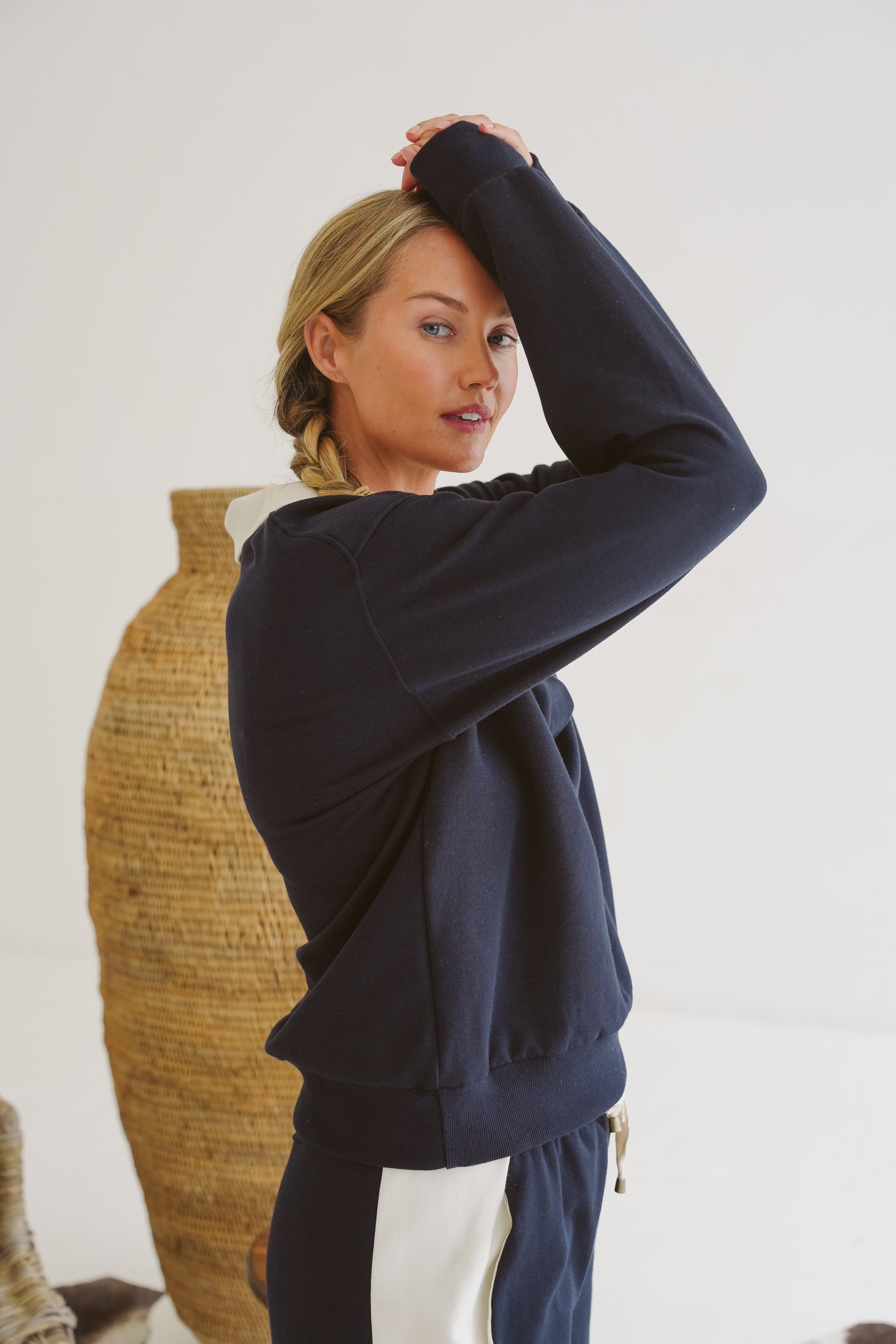 Blake Modal Fleece V-Neck Top