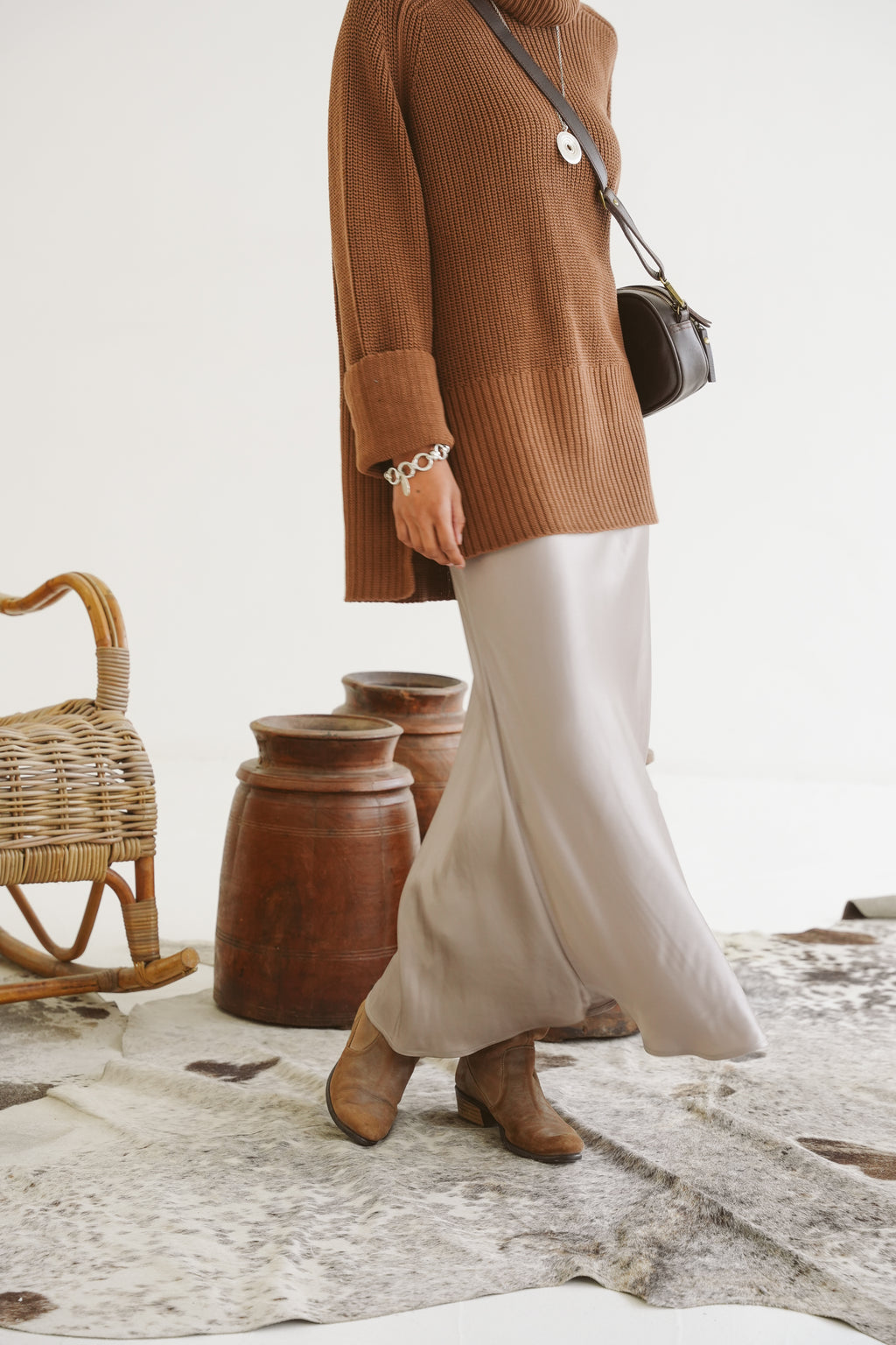 Harlow Viscose Bias Skirt