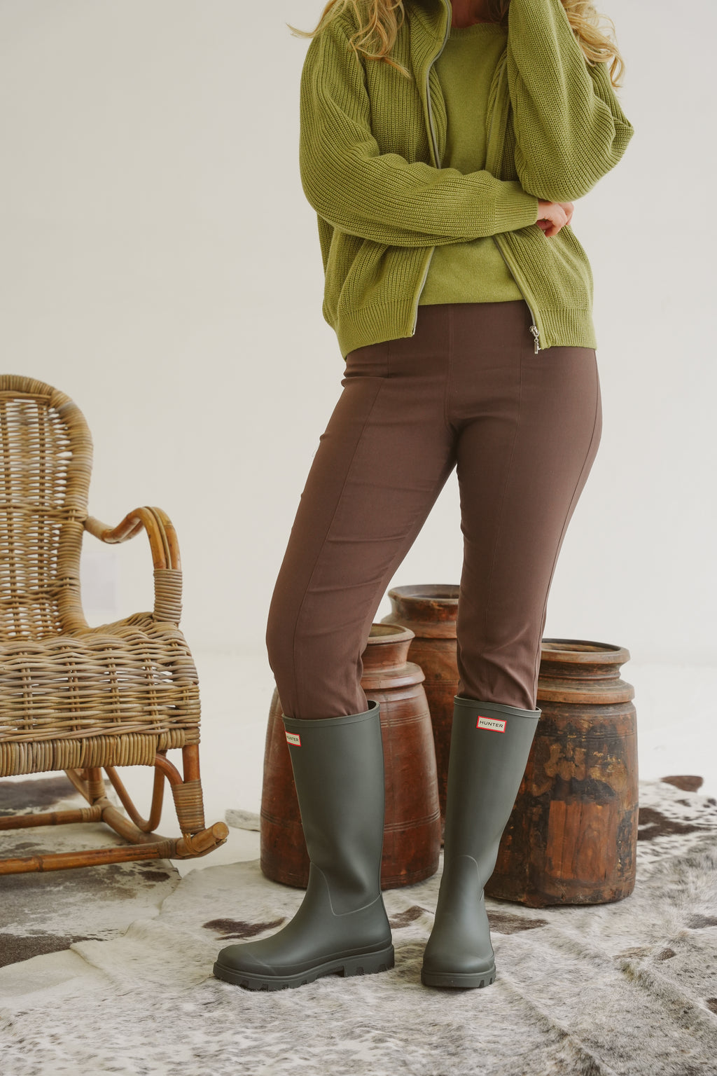 Charlotte Bengaline Kick-Flare Pants