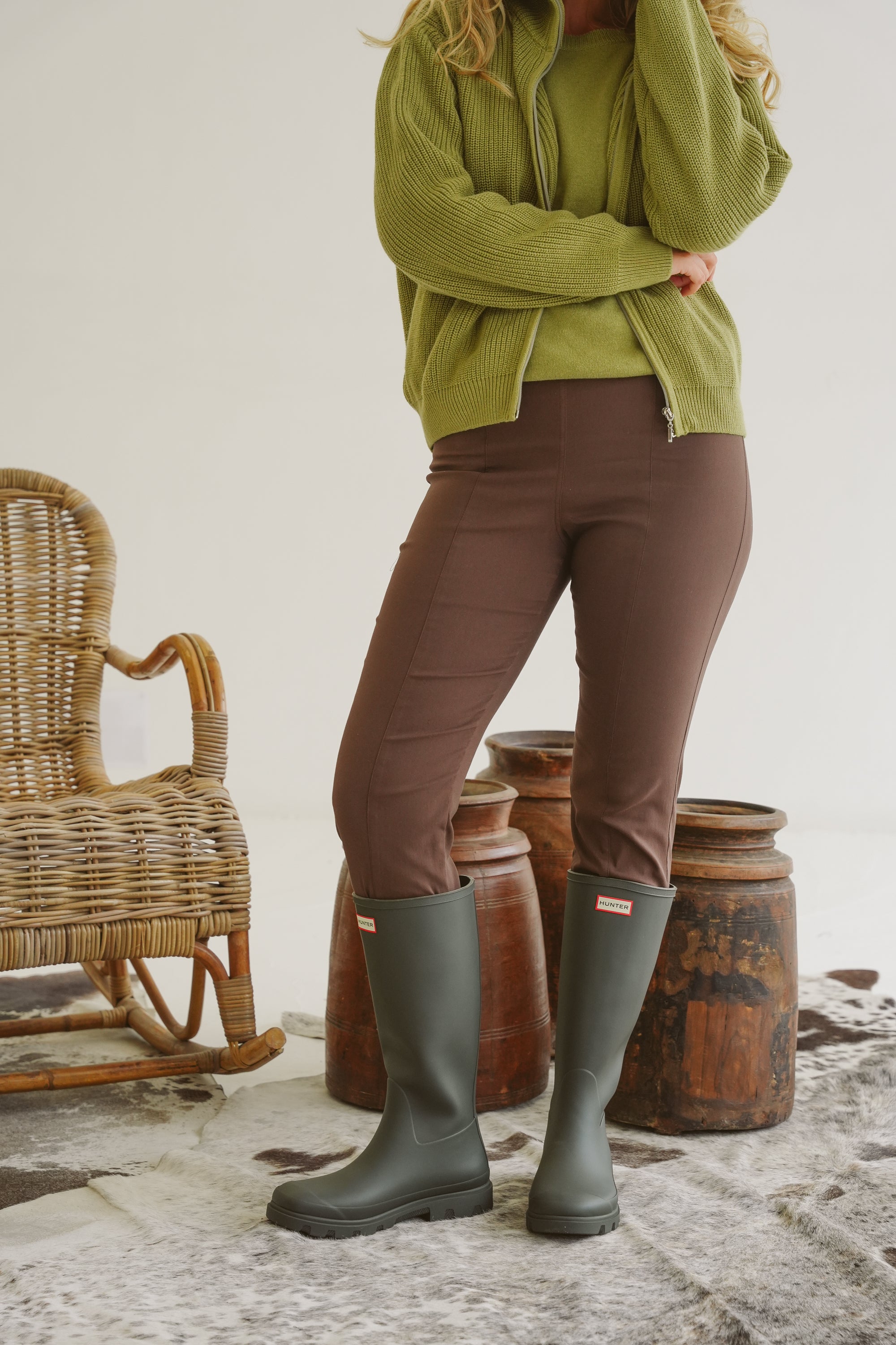 Charlotte Bengaline Kick-Flare Pants