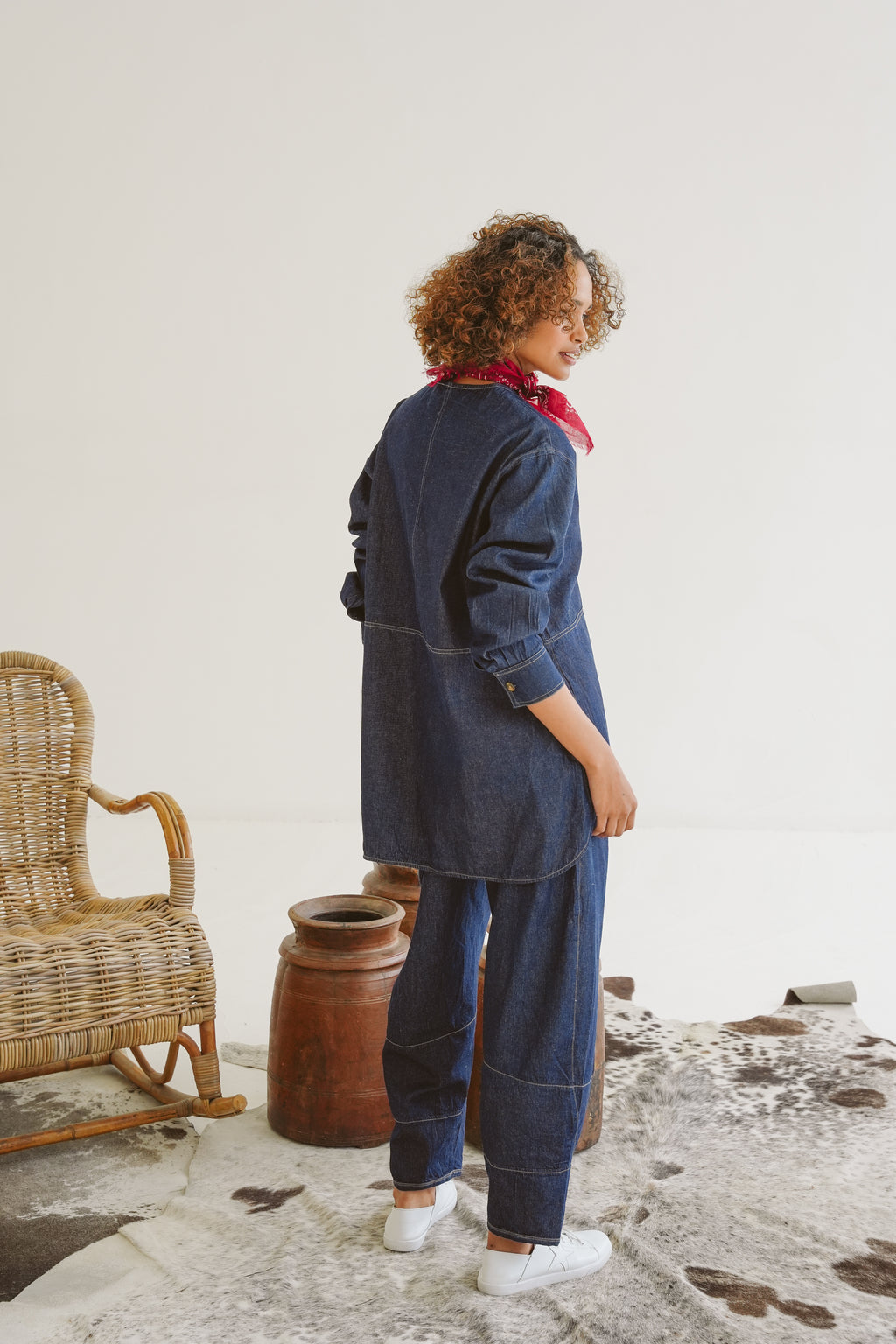 Jo Denim Barrel Pants