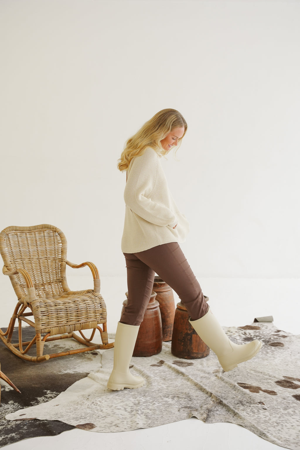 Charlotte Bengaline Kick-Flare Pants