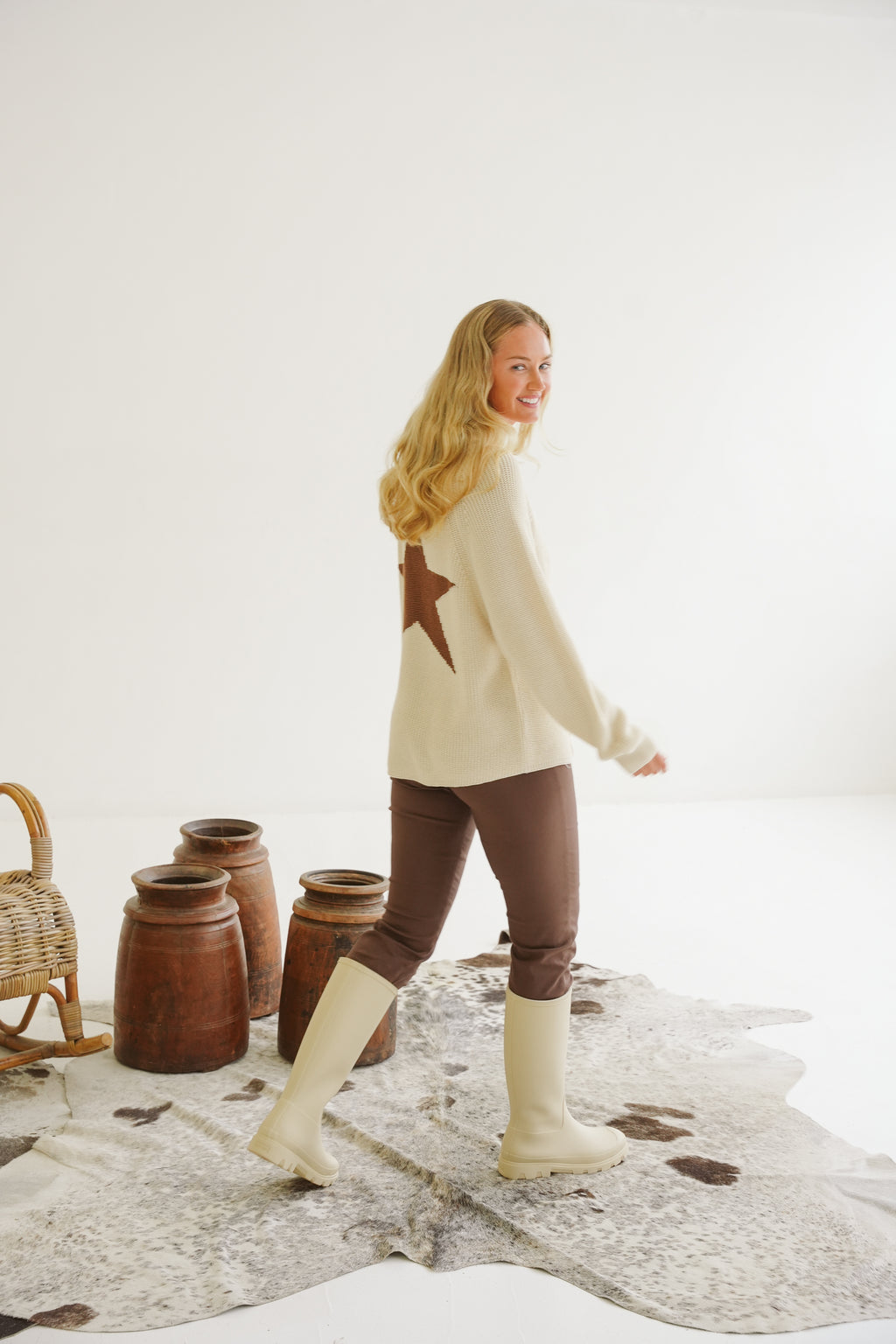 Josie Cotton Knit Hoodie