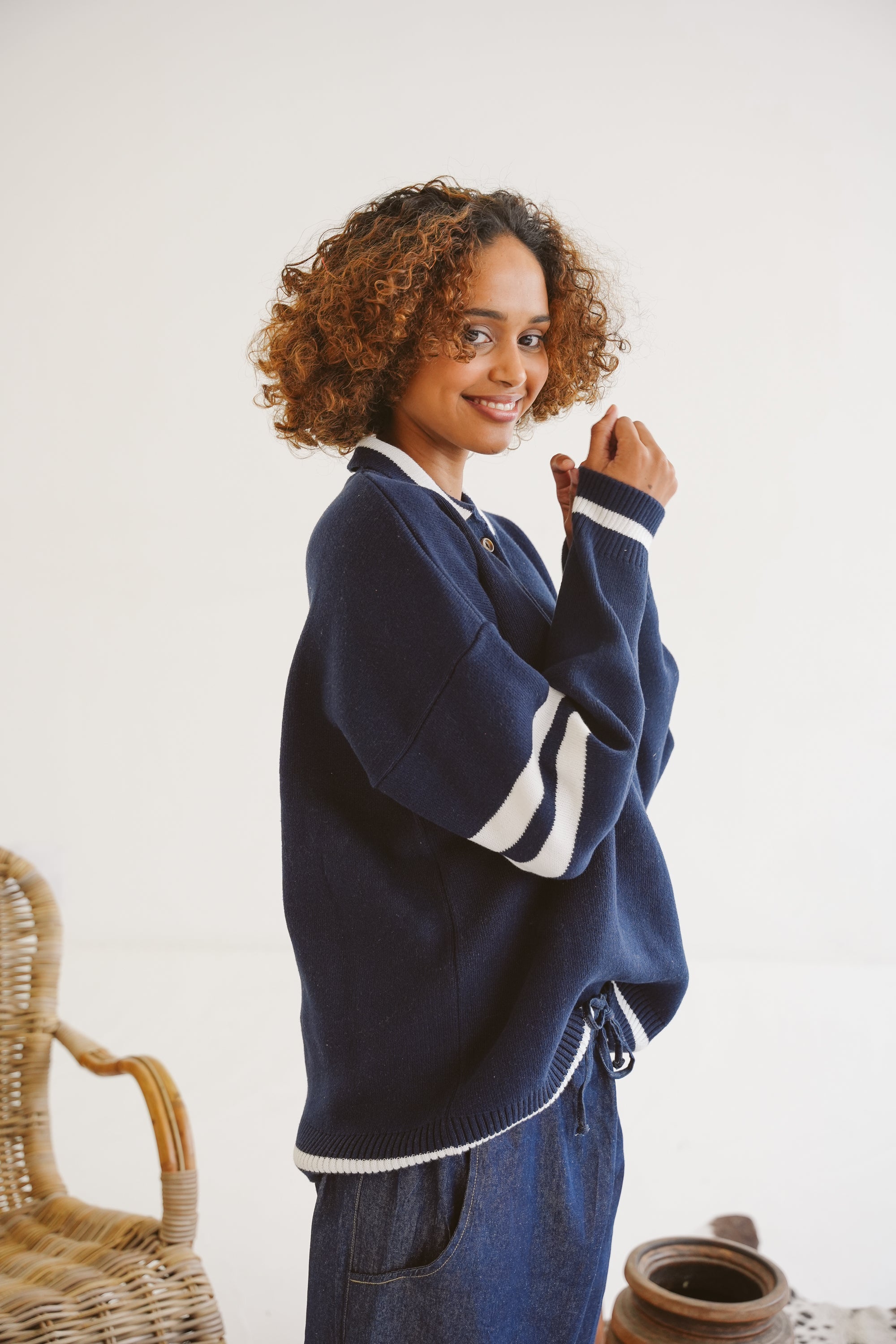 Acka ♡ tulle knit cardigan sheer frill knit cardigan – Acka online store