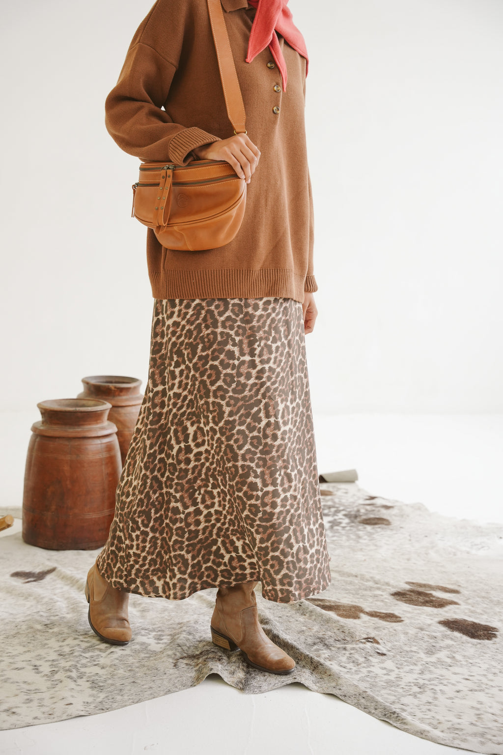 Harlow Viscose Bias Skirt