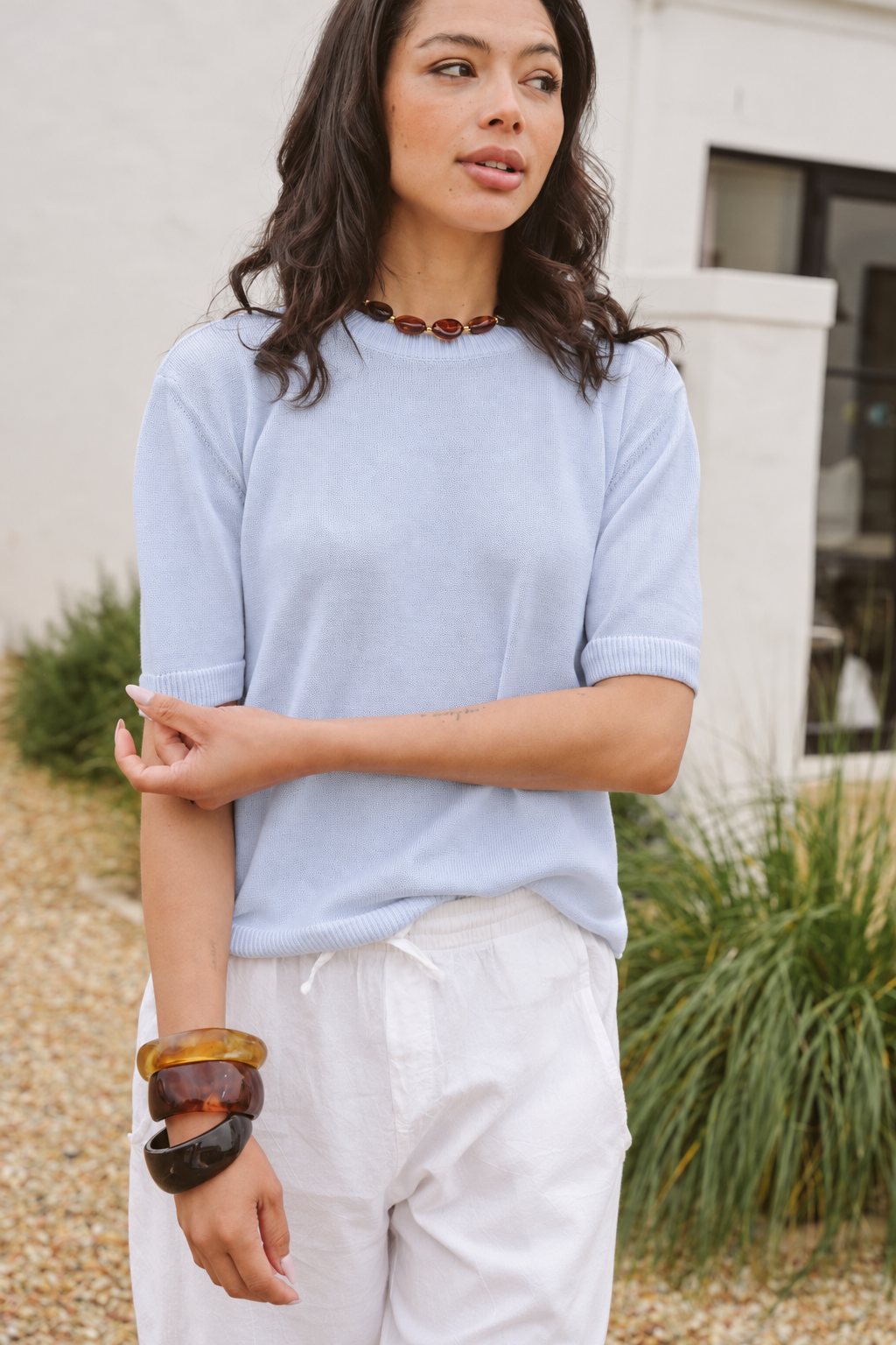 Marina Cotton Knit T-Shirt