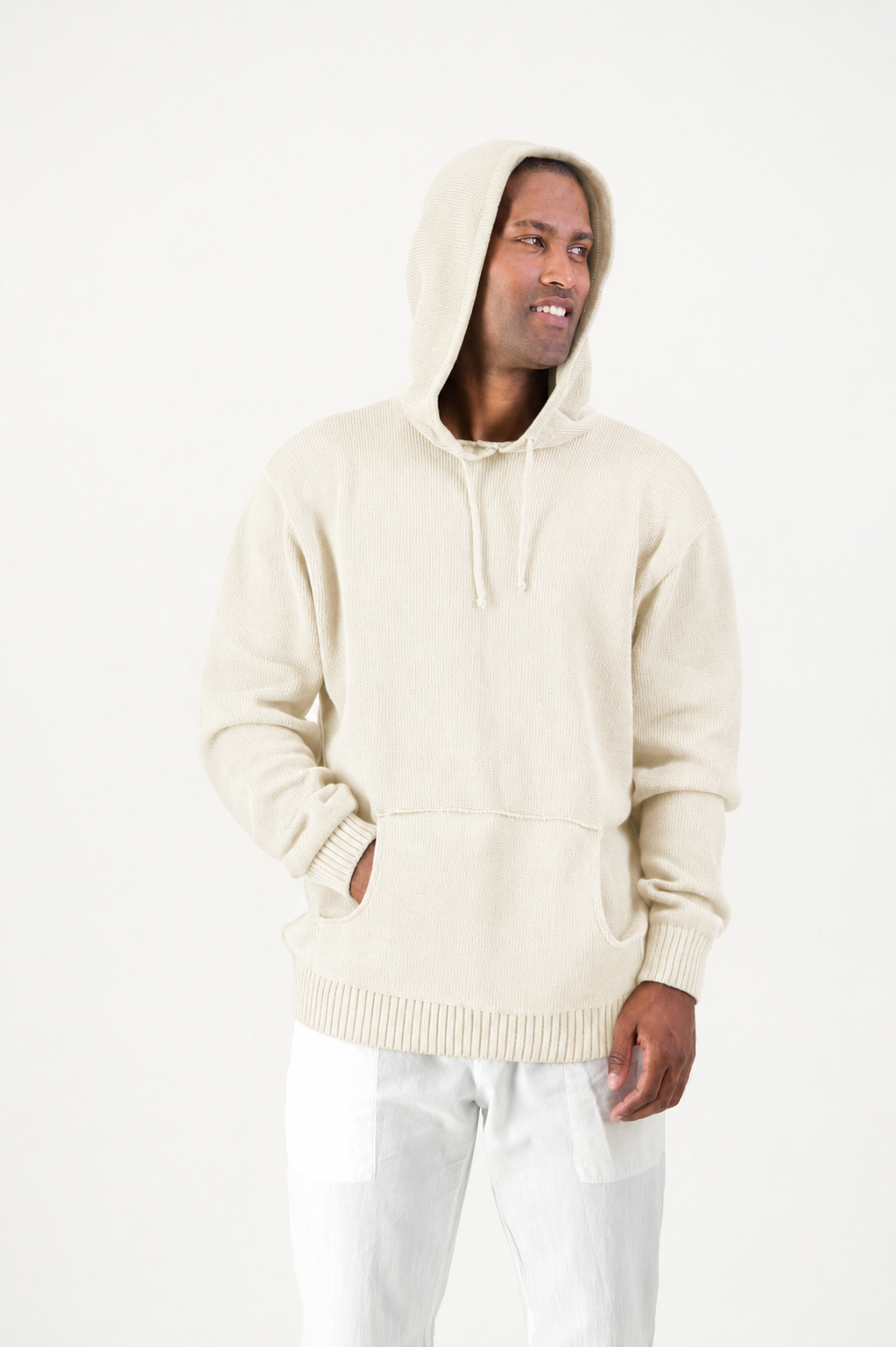 Flynn Cotton Knitted Hoodie