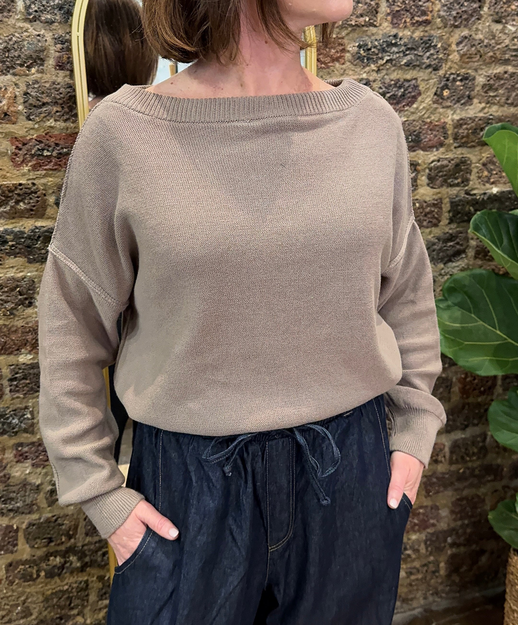 Emma Cotton Boatneck Knit