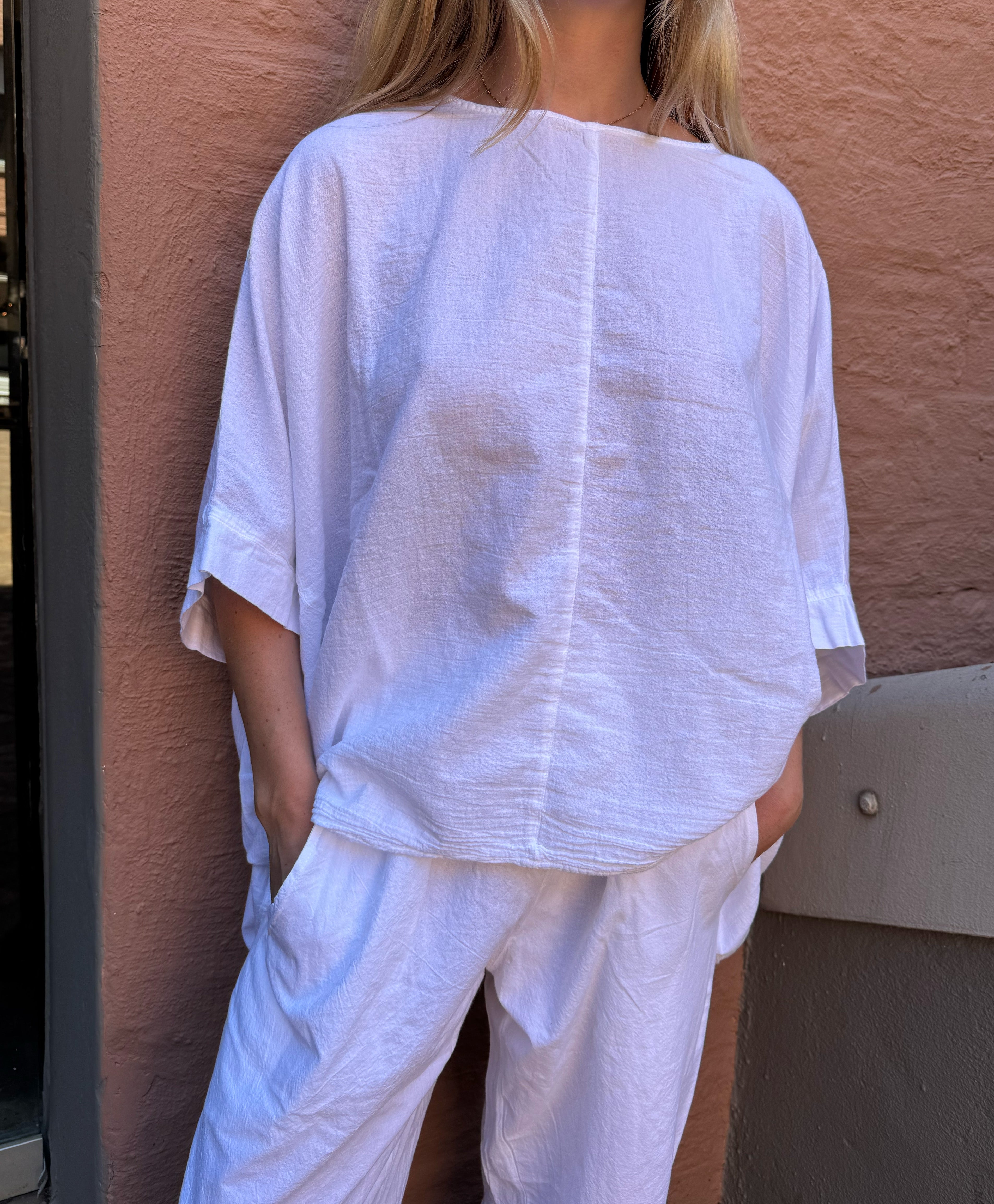 Romily Cotton Poncho Top