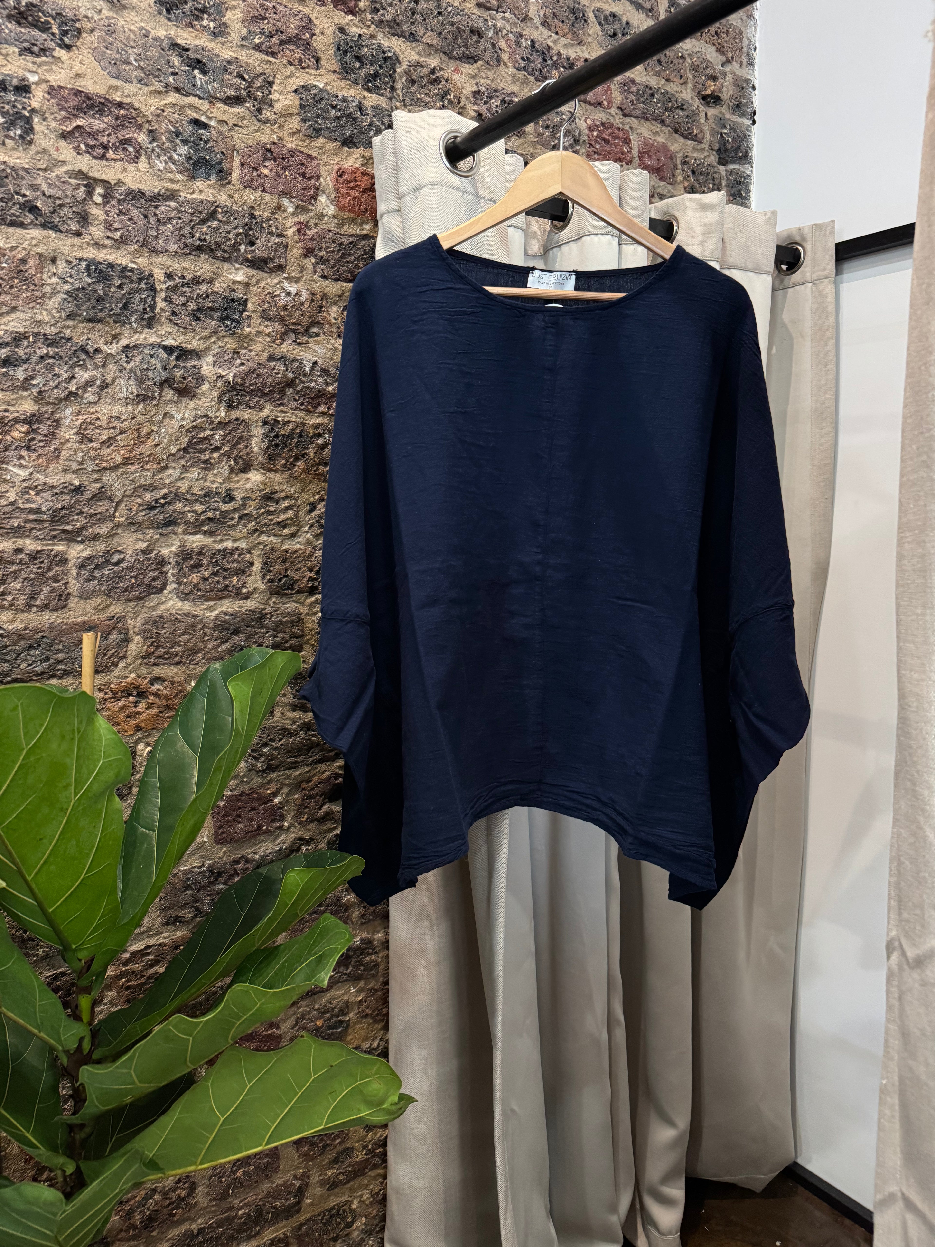 Romily Cotton Poncho Top