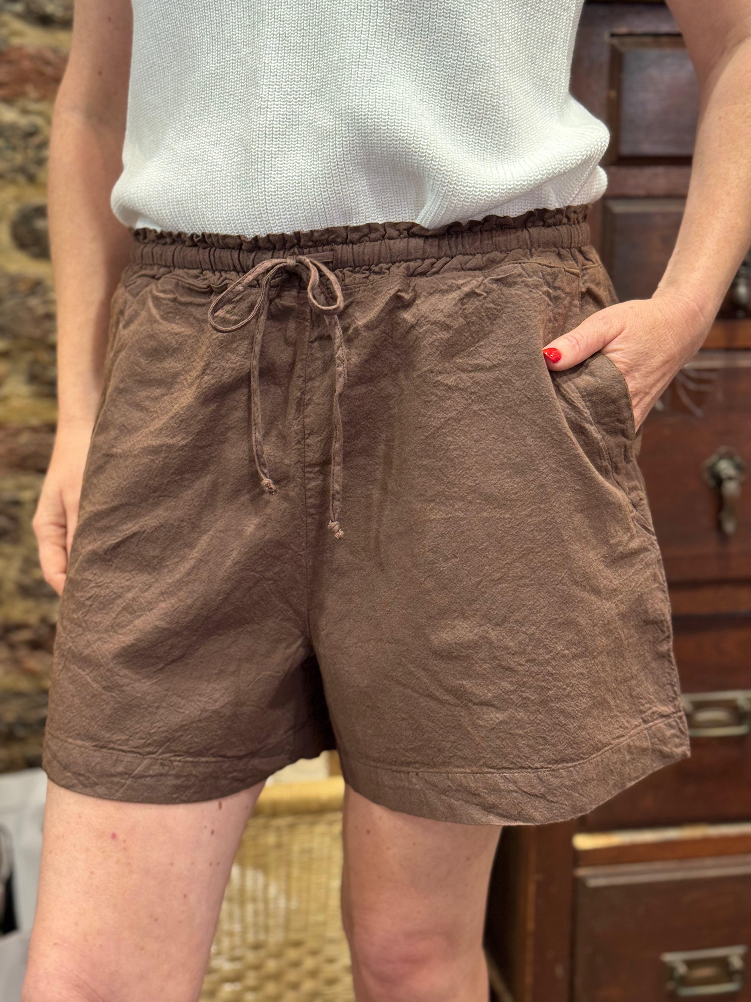 Bay Cotton Drawstring Shorts
