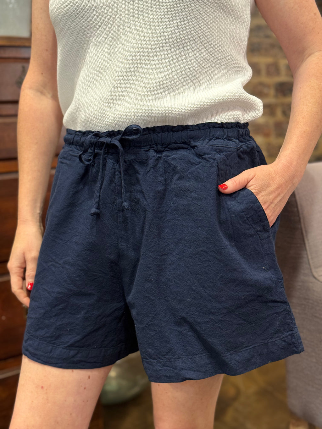 Bay Cotton Drawstring Shorts