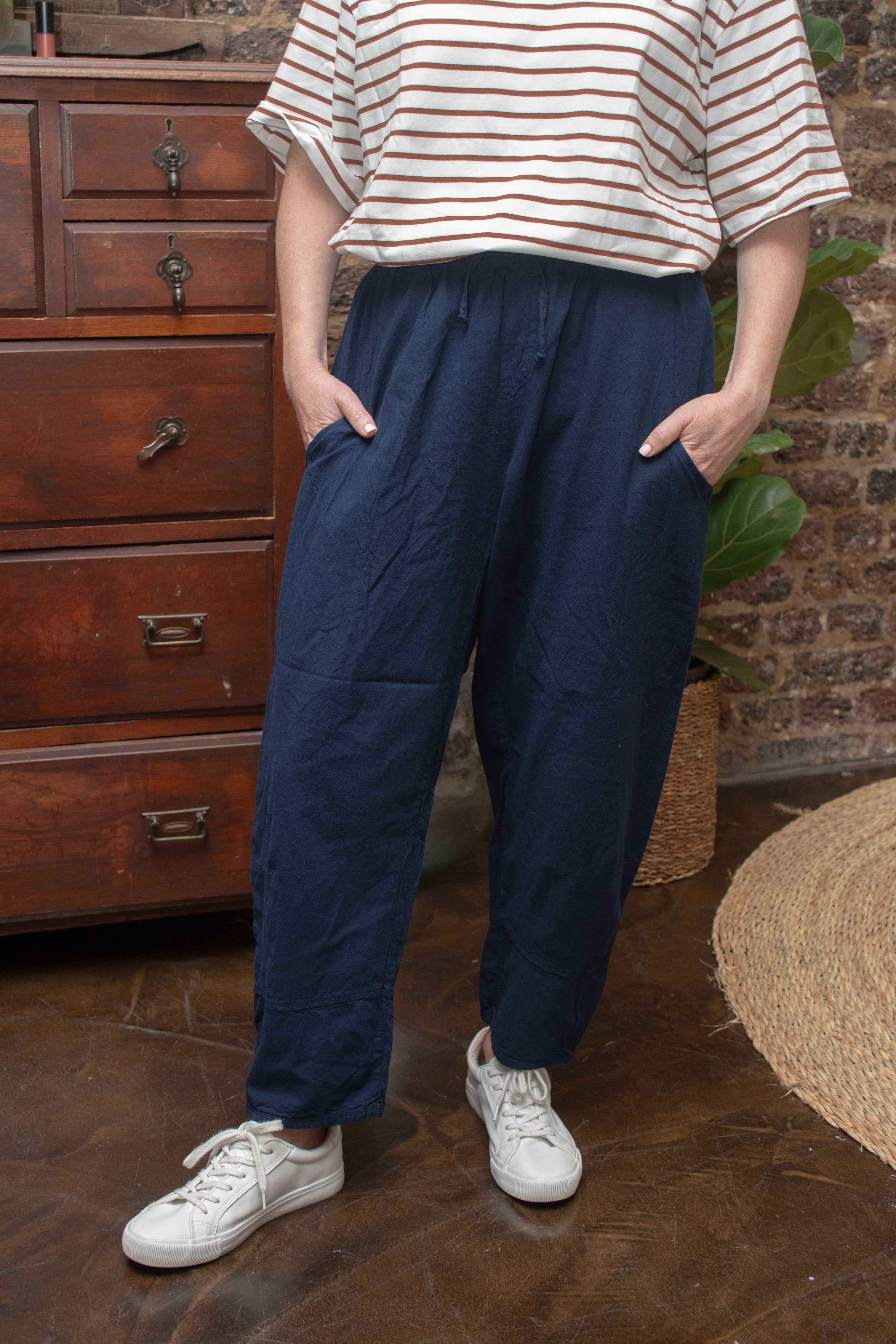 Cove Cotton Barrel Pants