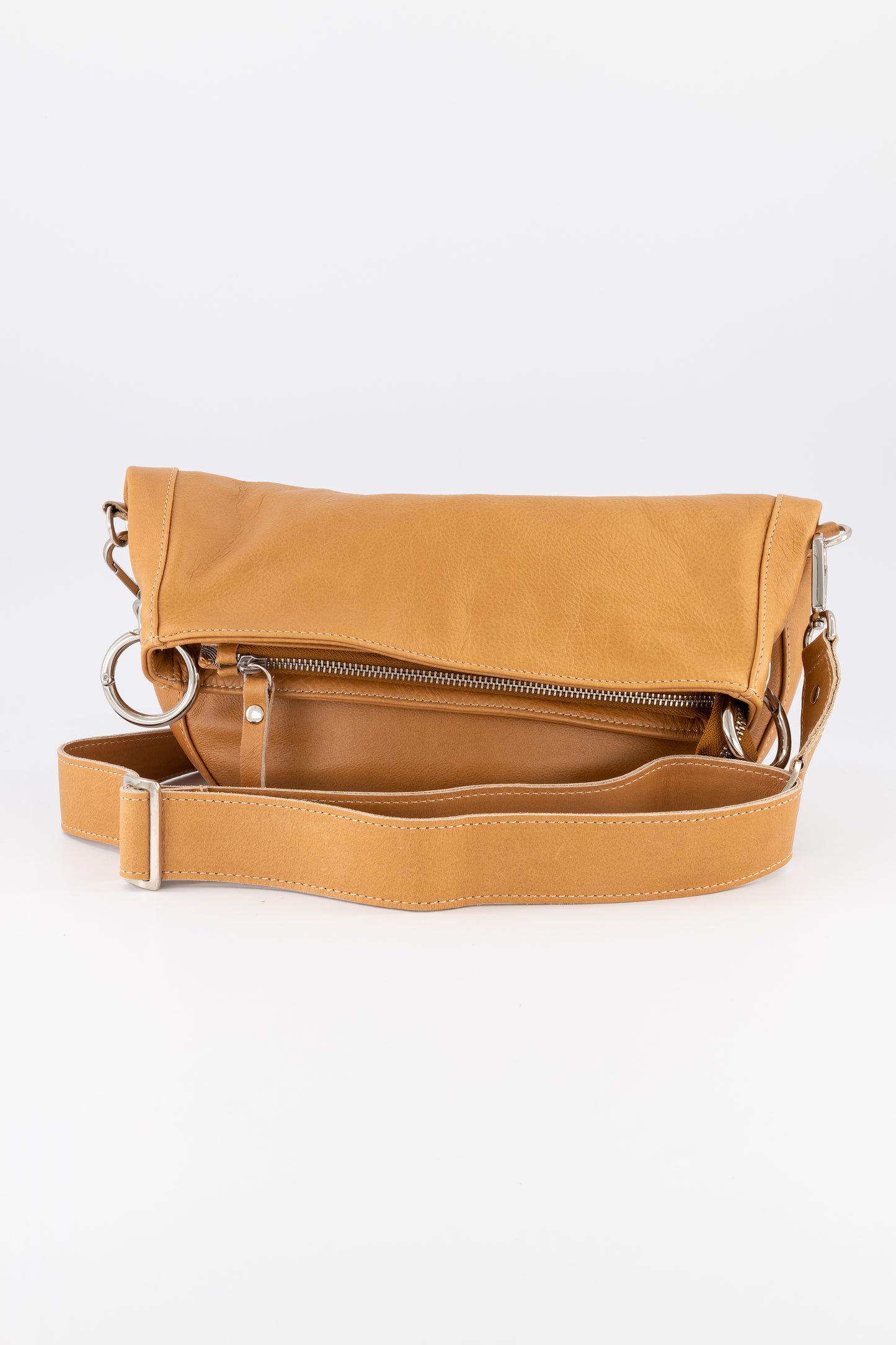 Jasmine Leather Foldover Bag