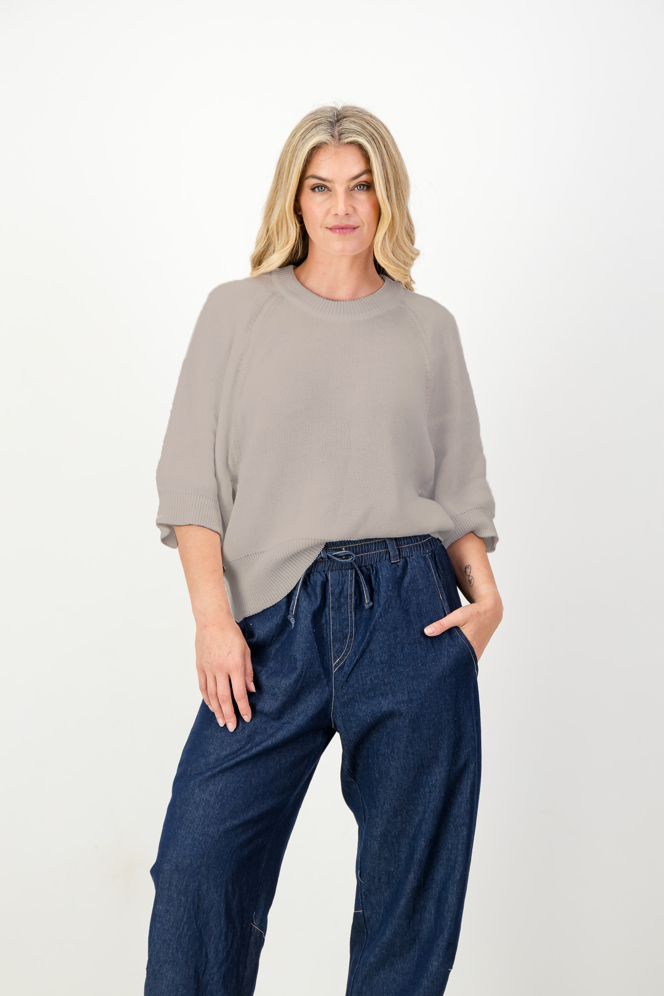 Tina Cotton Batwing Knit