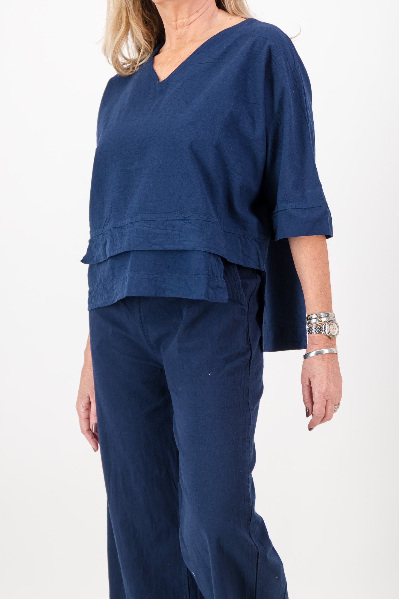 Bee Cotton Tiered Top