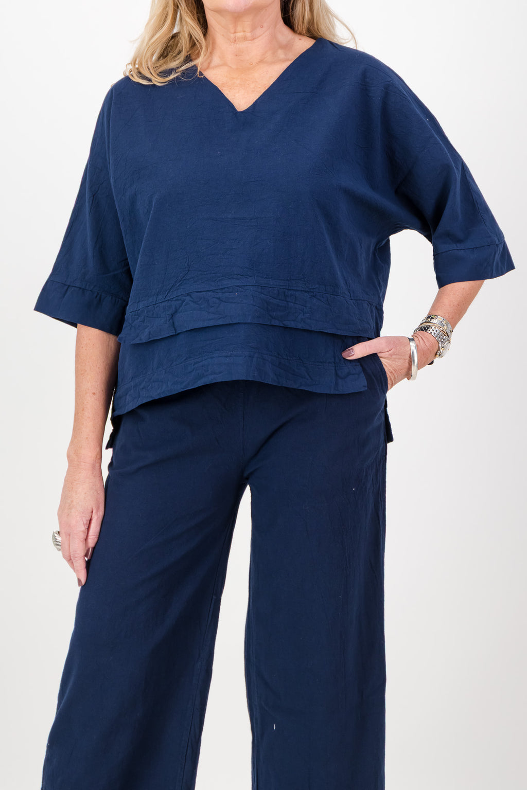 Bee Cotton Tiered Top