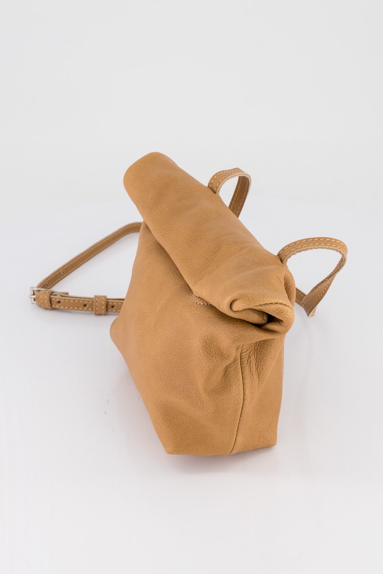 Grace Leather Rollover Bag