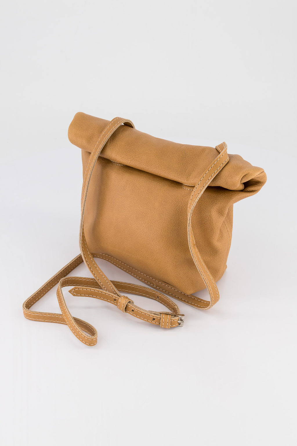 Grace Leather Rollover Bag
