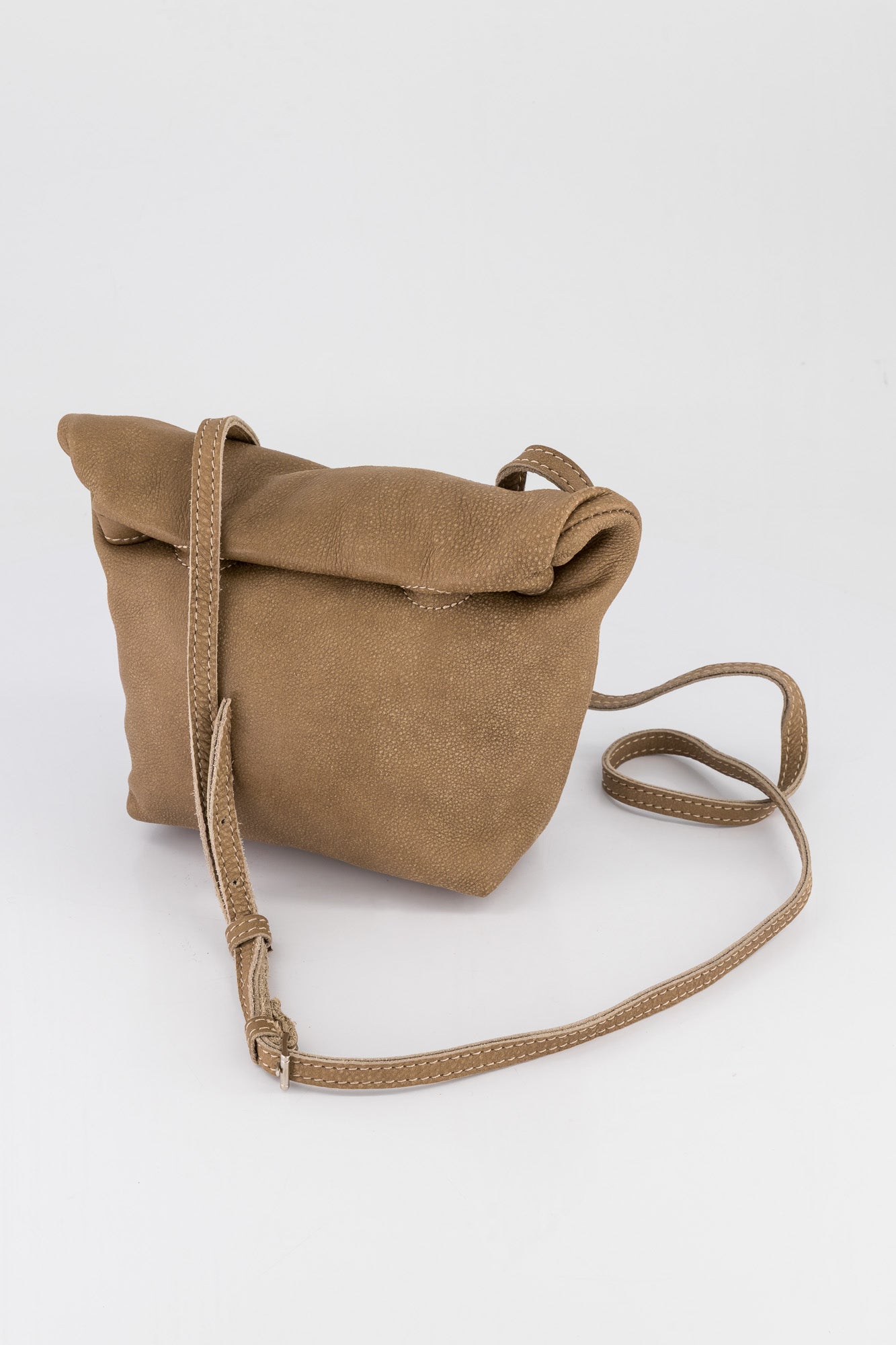 Grace Leather Rollover Bag