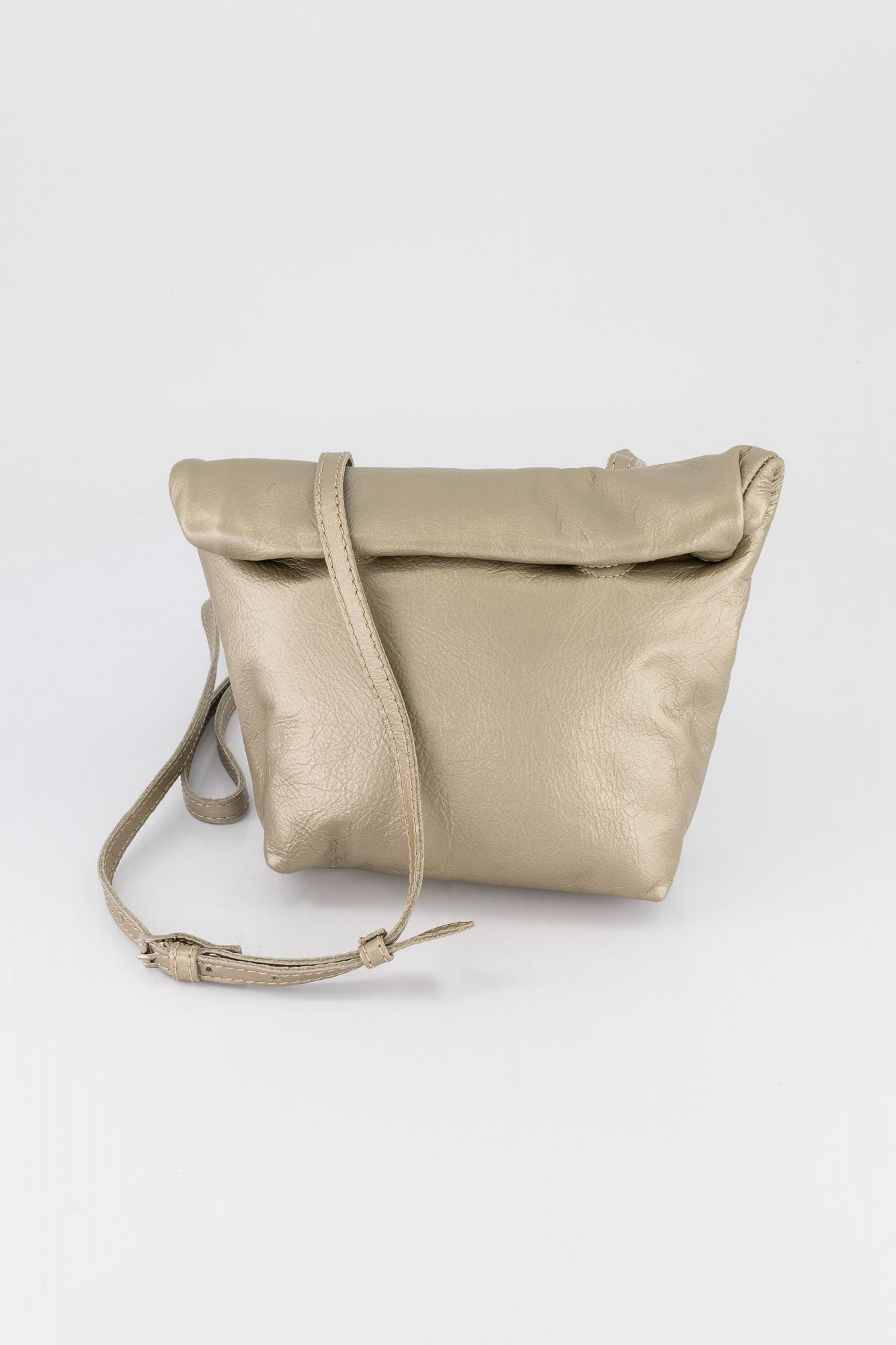 Grace Leather Rollover Bag
