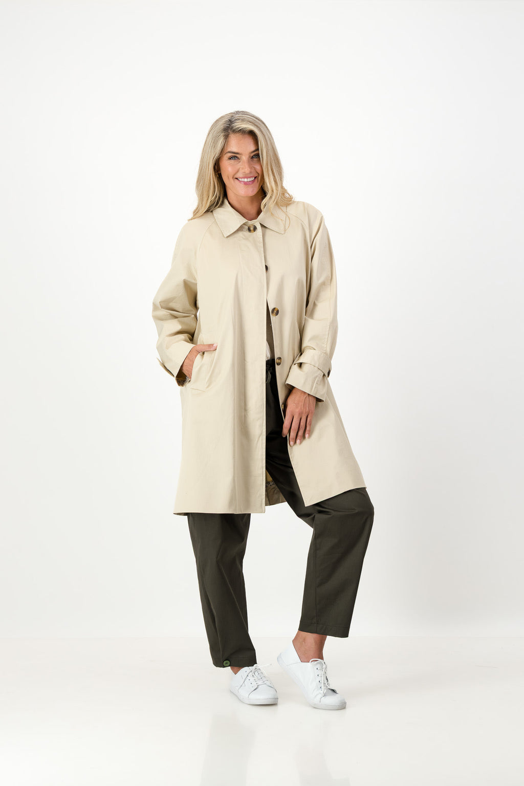 Carla Cotton Twill Coat