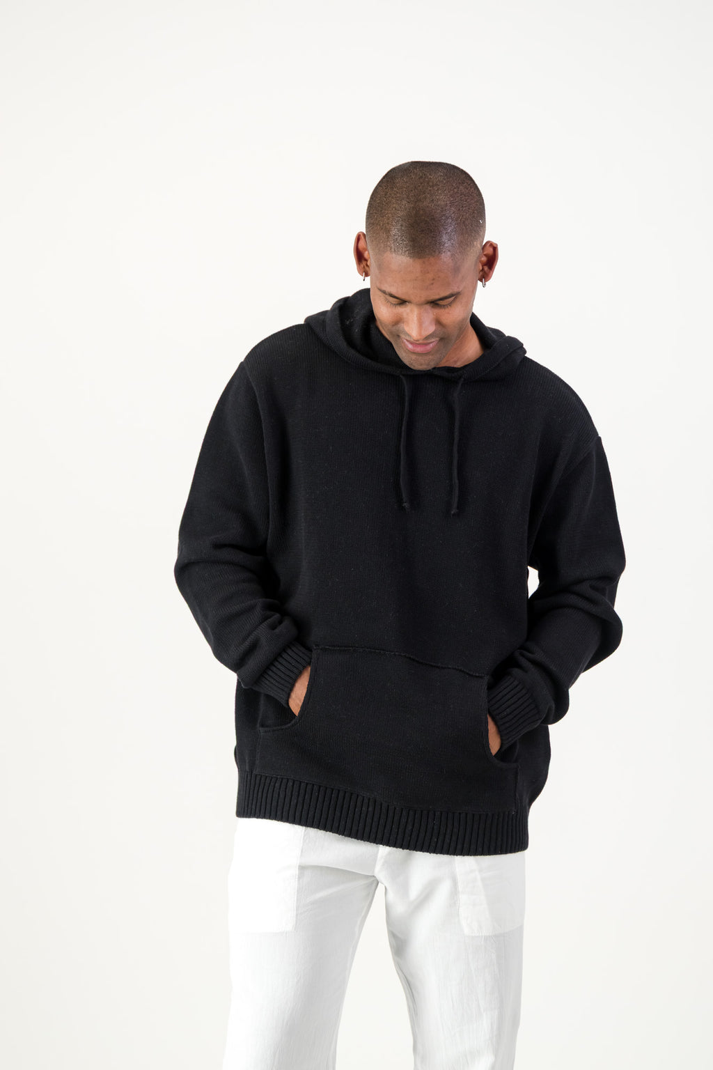 Flynn Cotton Knitted Hoodie