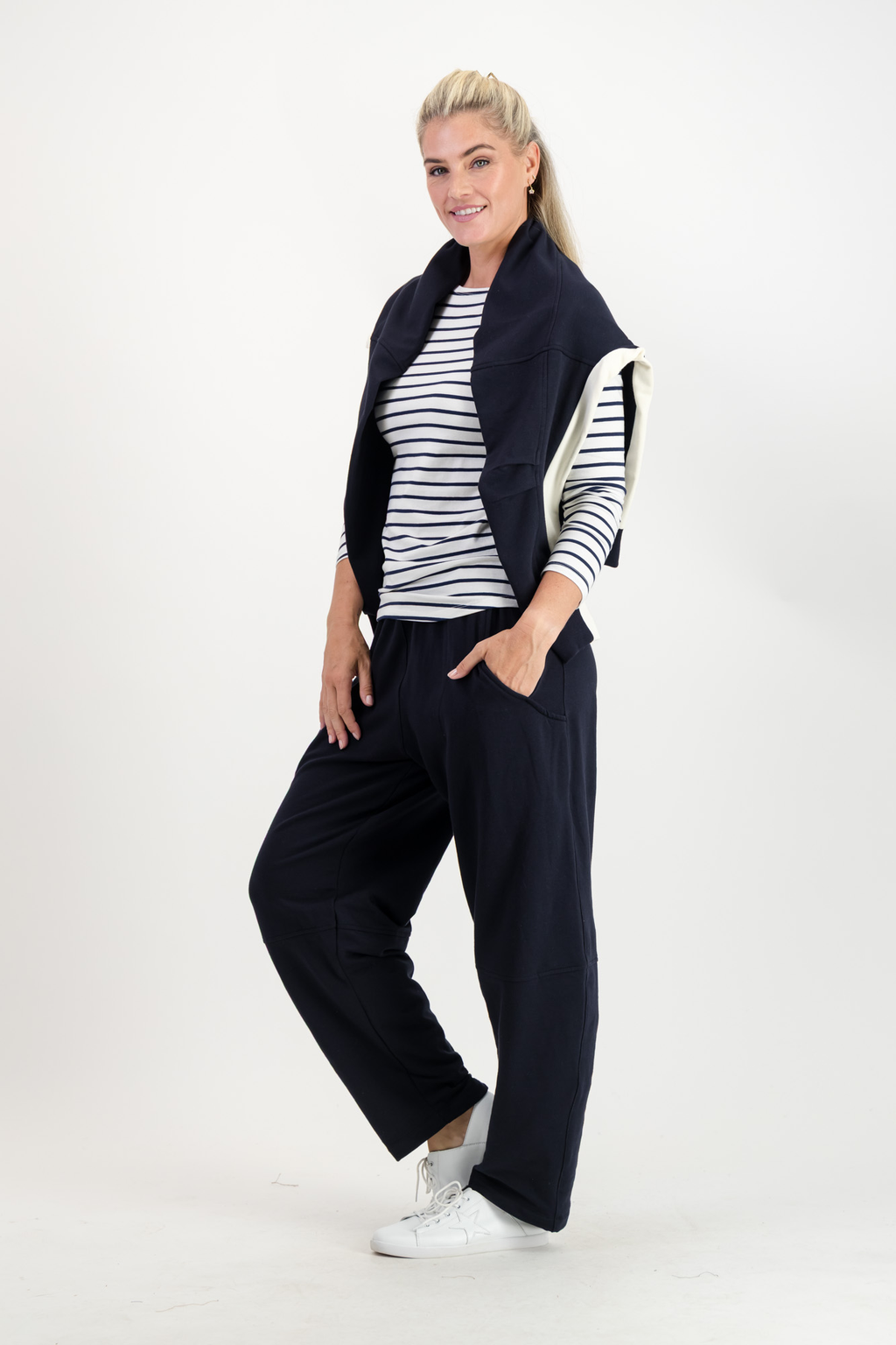 Alina Modal Fleece Barrel Pant